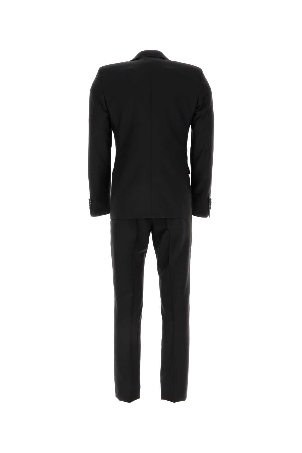 Prada Men Black Wool Blend Tuxedo PRADA