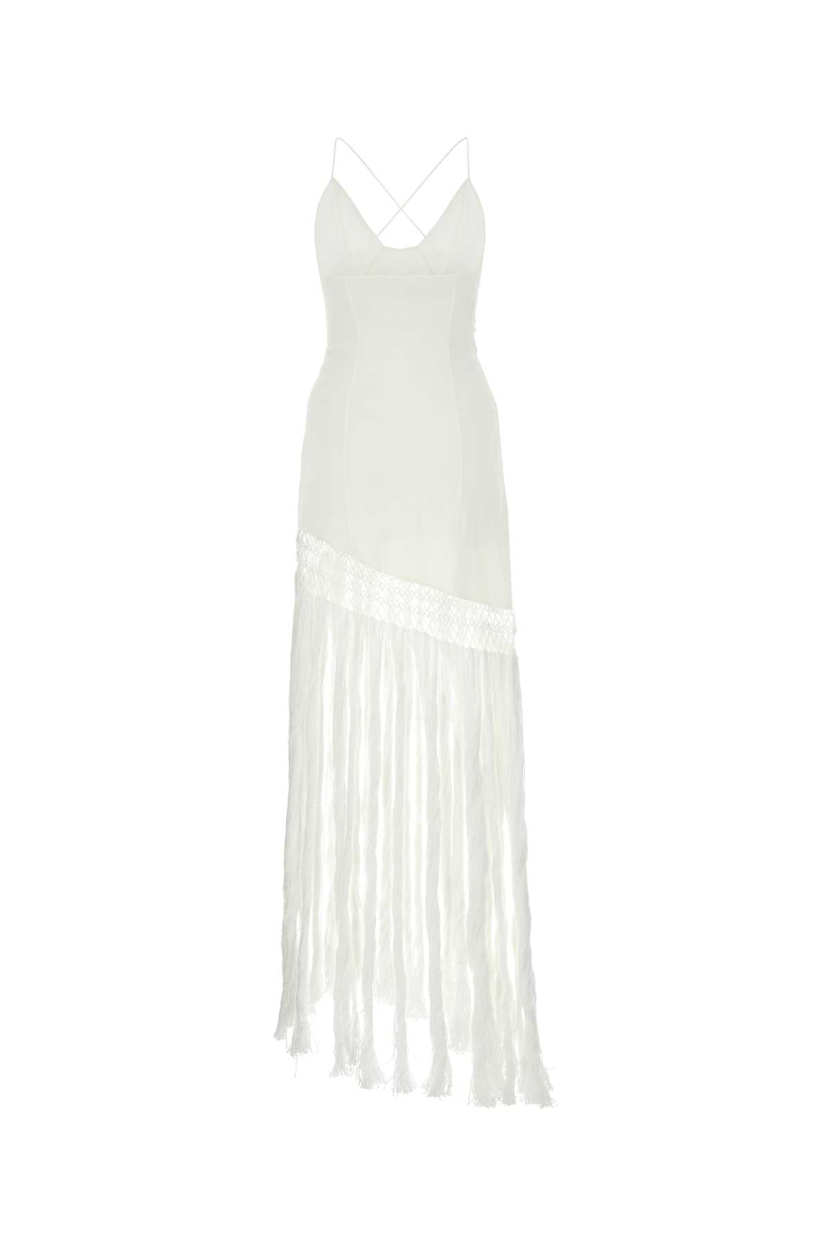 Loewe Paula's Ibiza Women White Jersey Paula S Ibiza Long Dress LOEWE