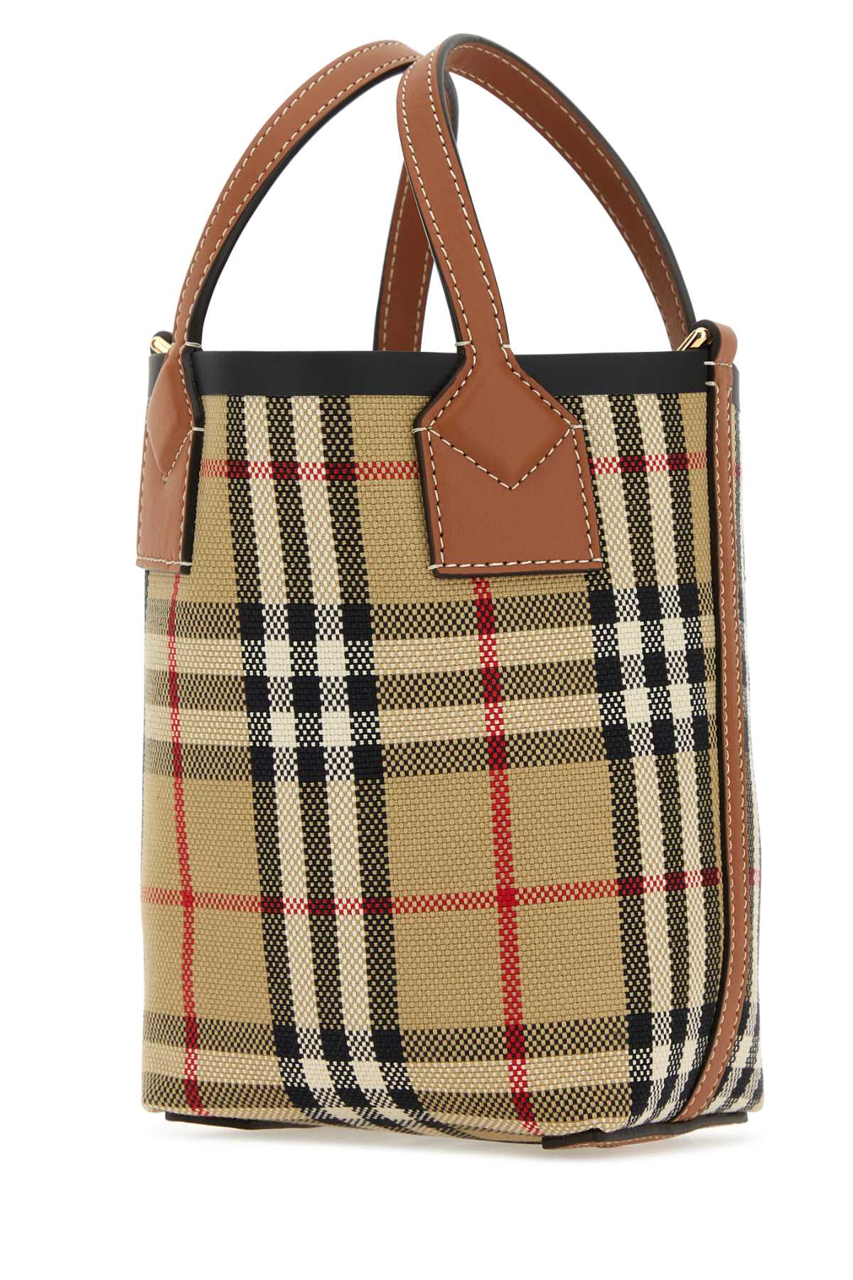 Burberry Women Embroidered Fabric London Bucket Bag BURBERRY