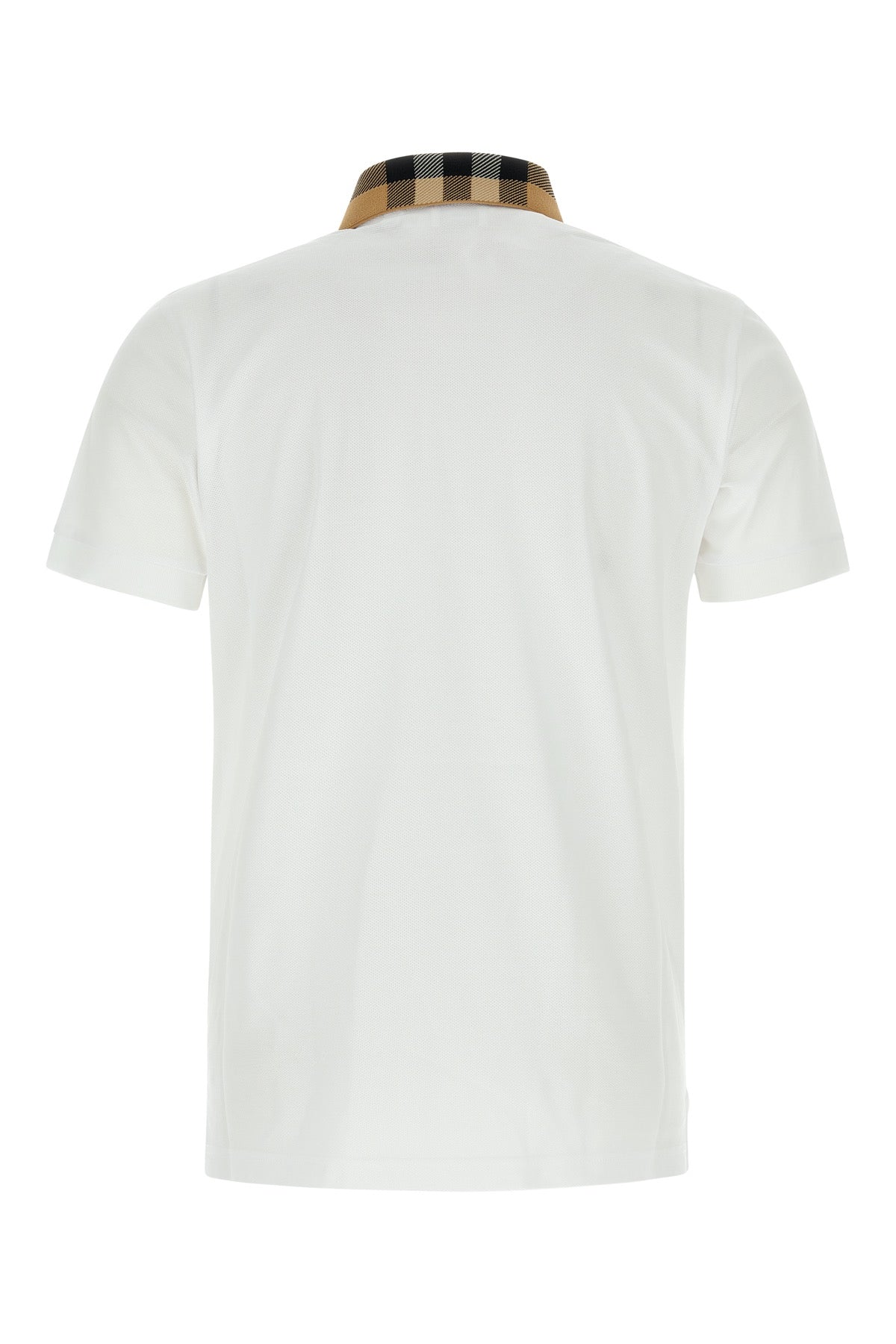 Burberry Men White Piquet Polo Shirt BURBERRY