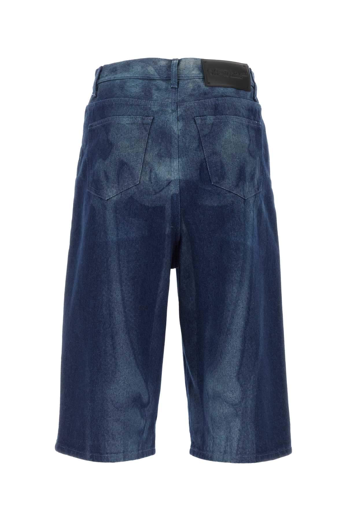 Off White Men Denim Bermuda Shorts OFF-WHITE