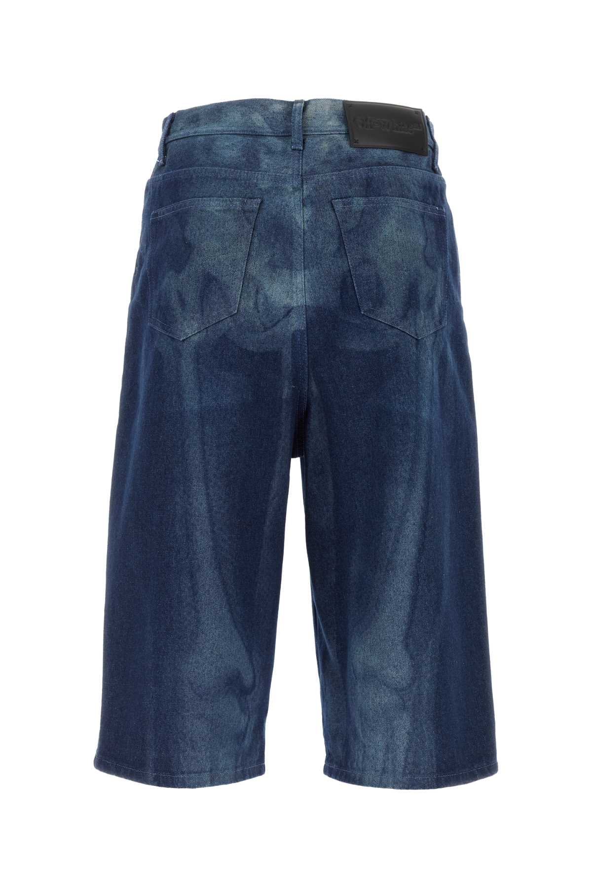 Off White Men Denim Bermuda Shorts OFF-WHITE