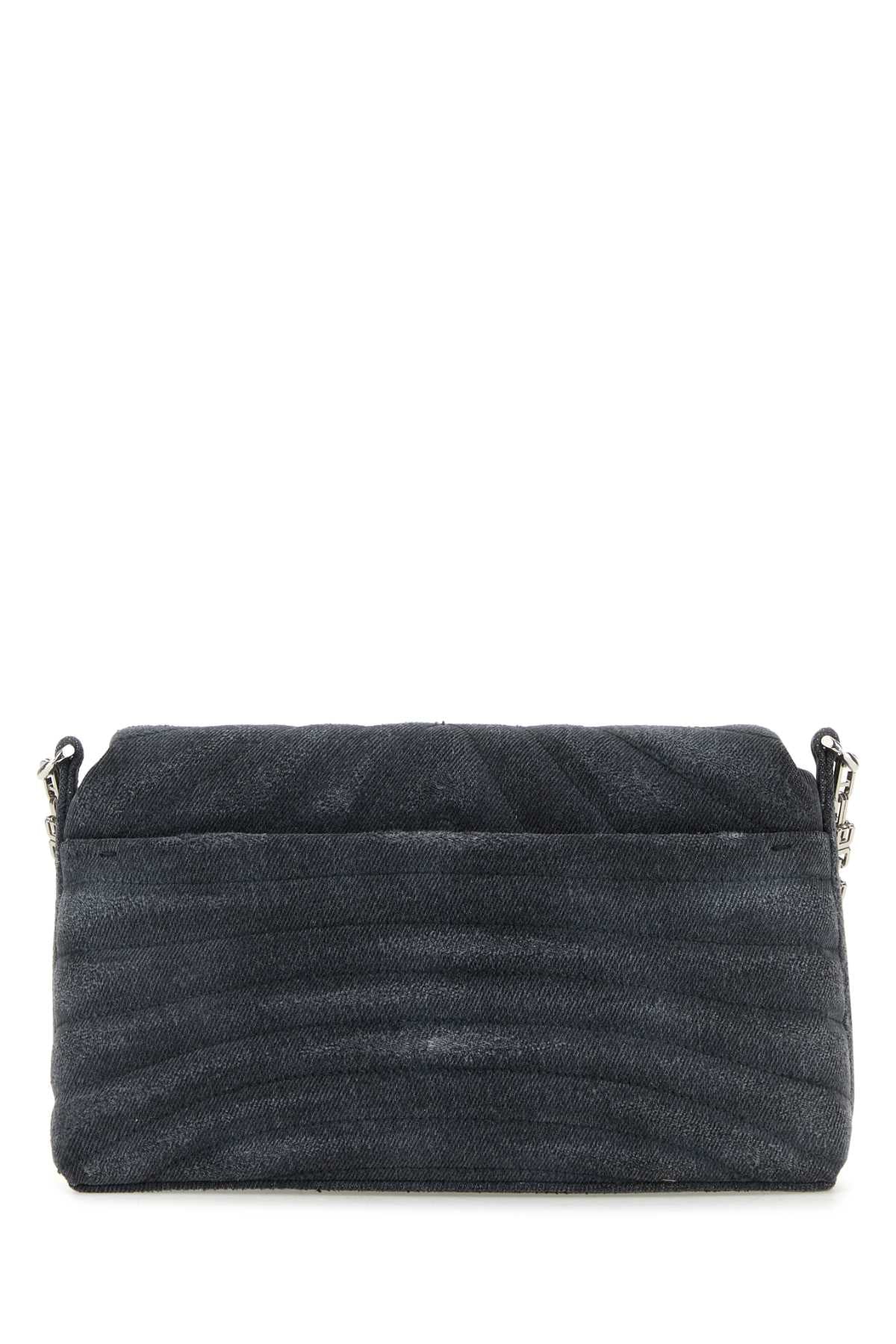Givenchy Women Black Denim Medium 4G Soft Handbag GIVENCHY