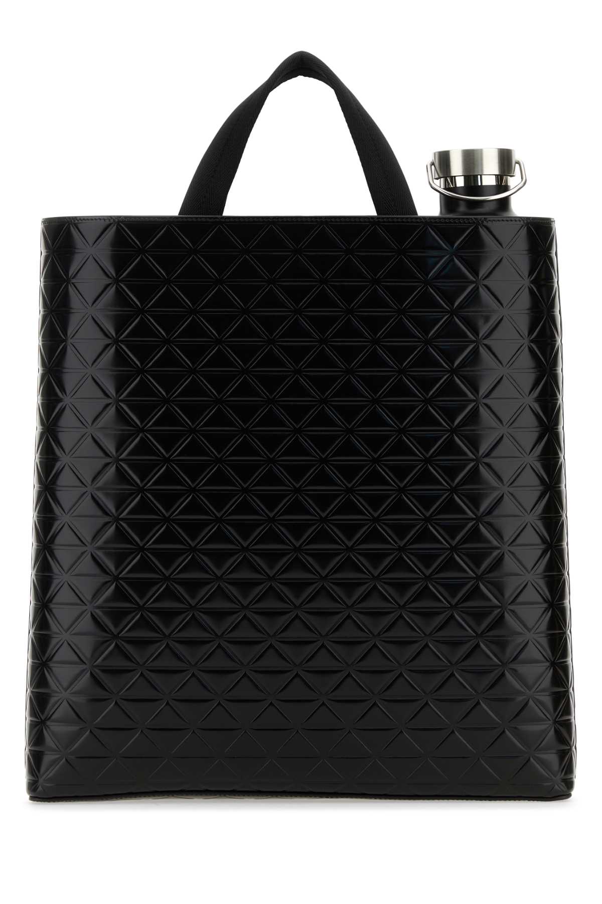 Prada Men Black Leather Shopping Bag PRADA