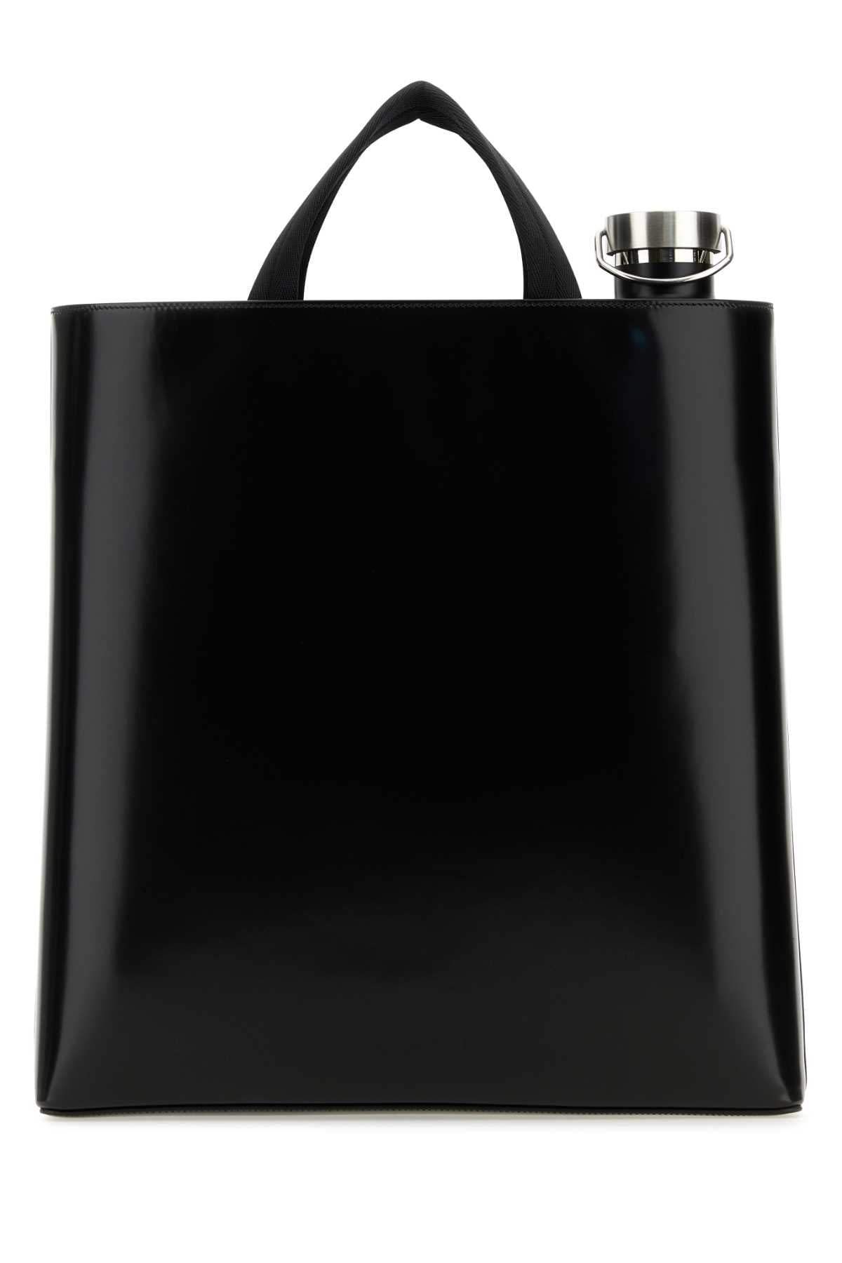 Prada Men Black Leather Shopping Bag PRADA