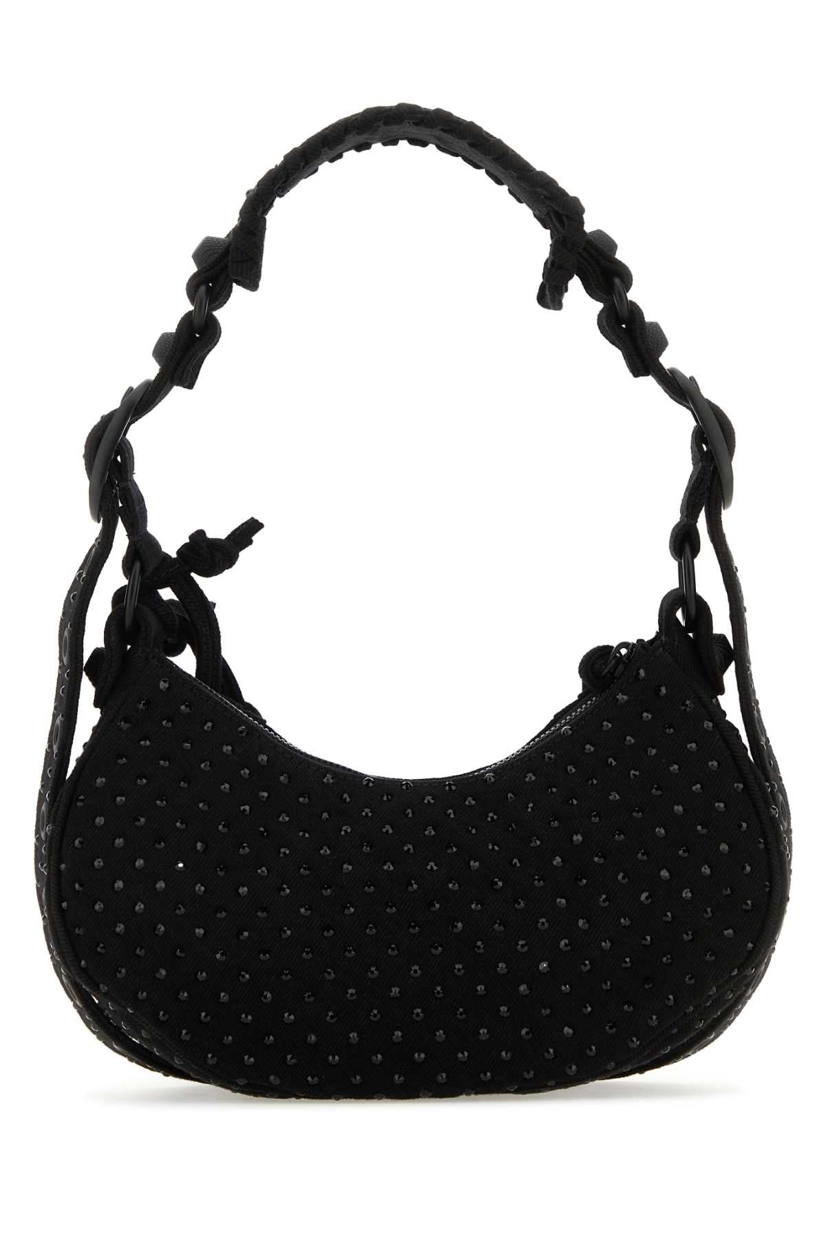Balenciaga Women Embellished Denim Le Cagole Xs Shoulder Bag BALENCIAGA