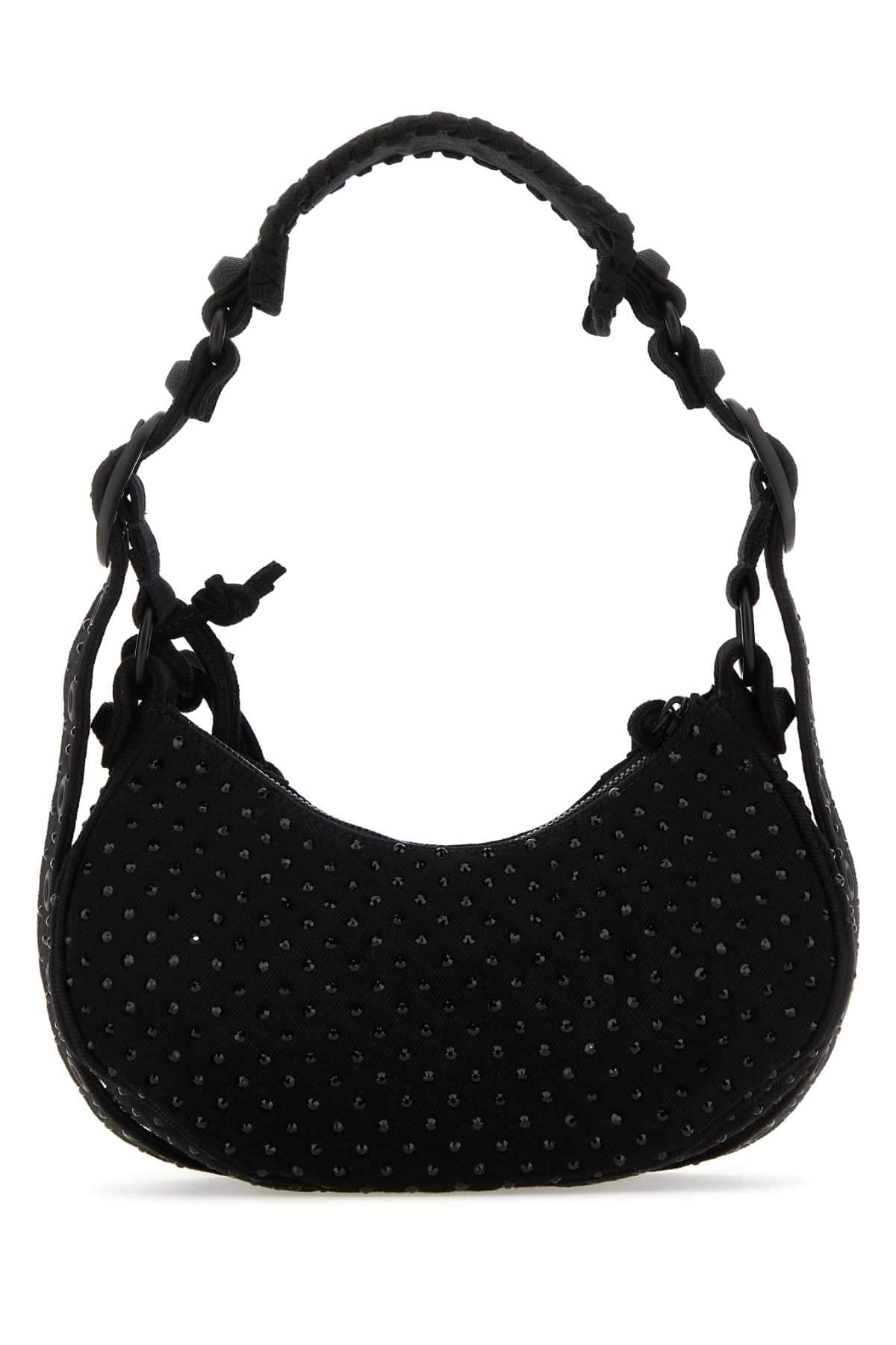 Balenciaga Women Embellished Denim Le Cagole Xs Shoulder Bag BALENCIAGA