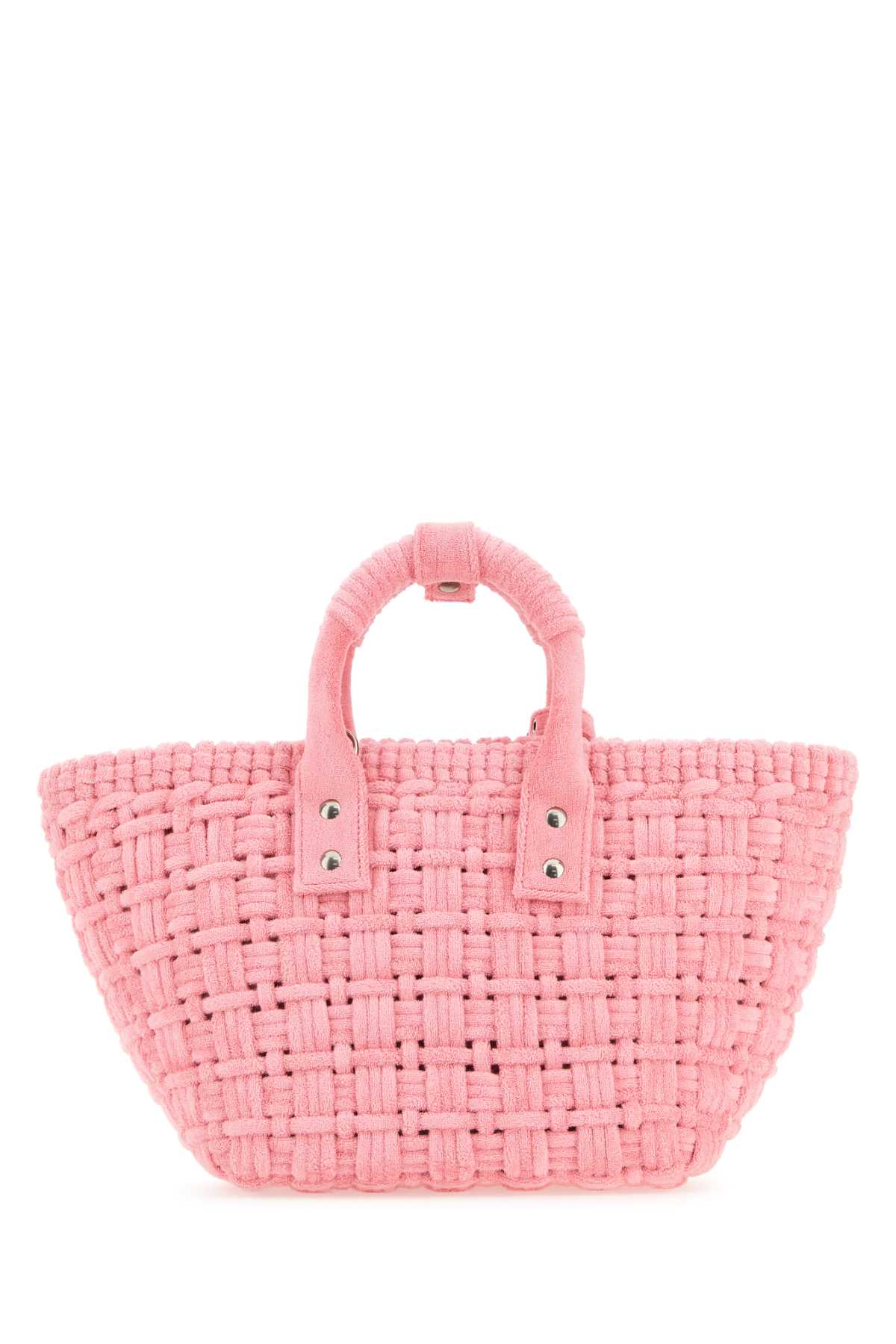 Balenciaga Women Pink Terry Fabric Bistro Xs Handbag BALENCIAGA