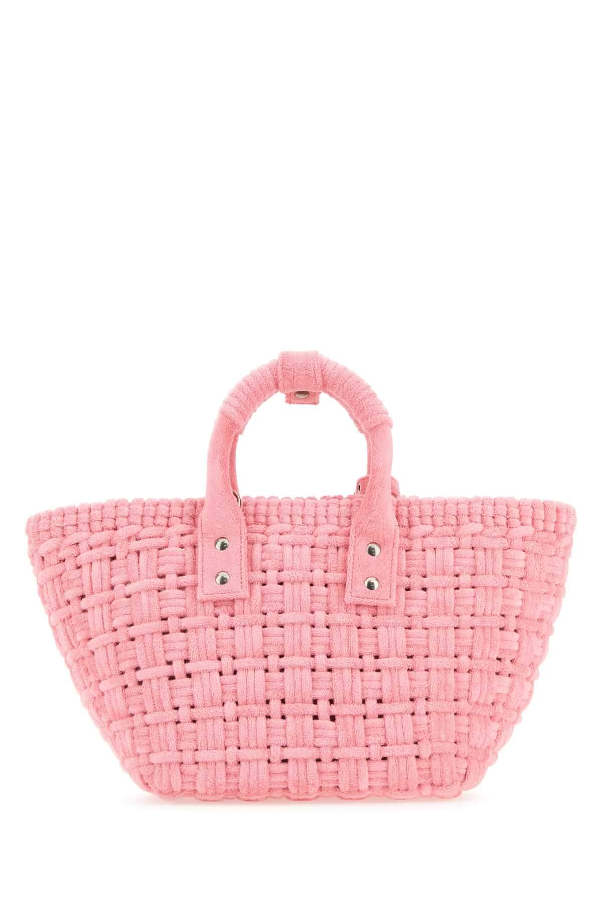 Balenciaga Women Pink Terry Fabric Bistro Xs Handbag BALENCIAGA
