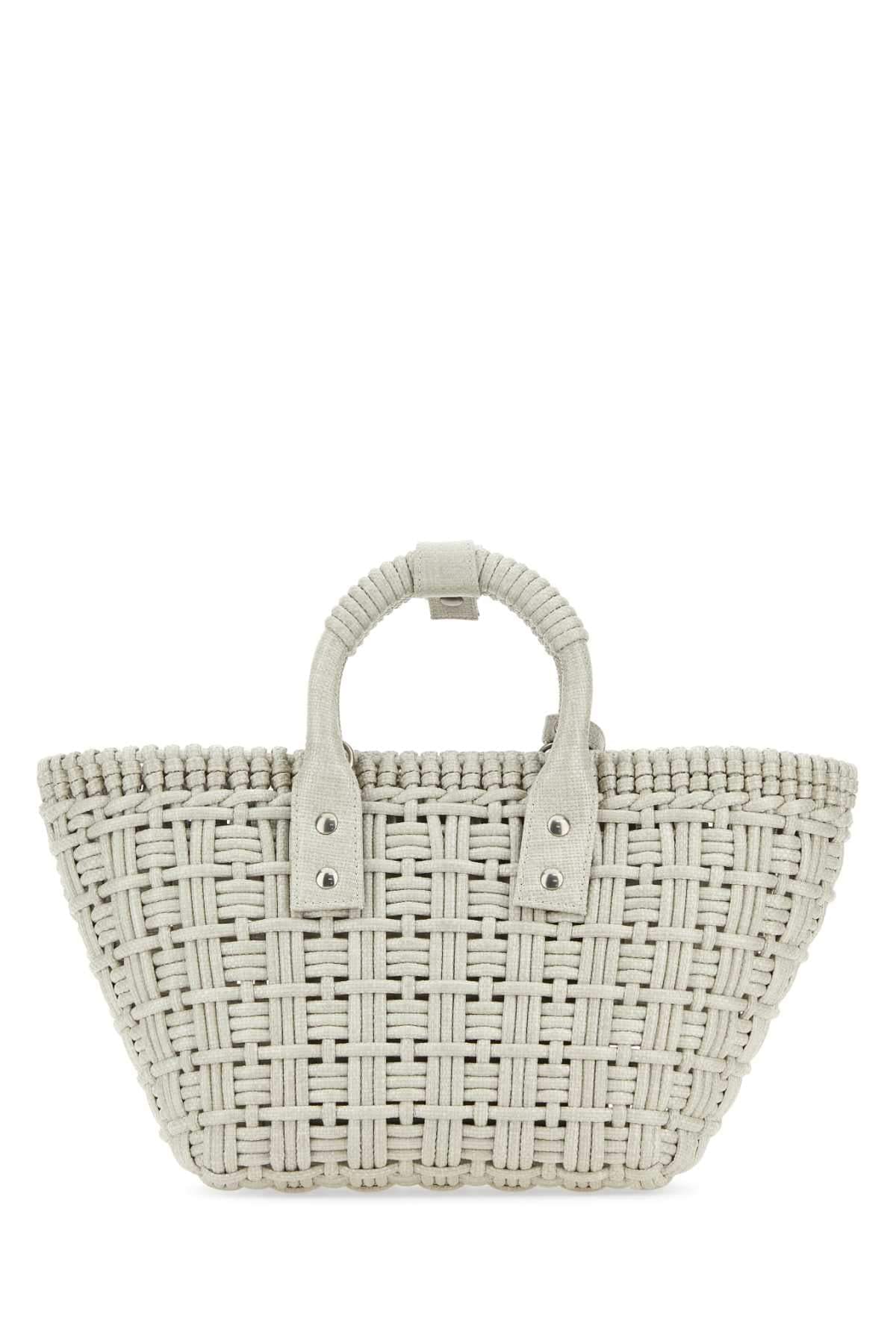 Balenciaga Women Sand Raffia Bistro Xs Handbag BALENCIAGA