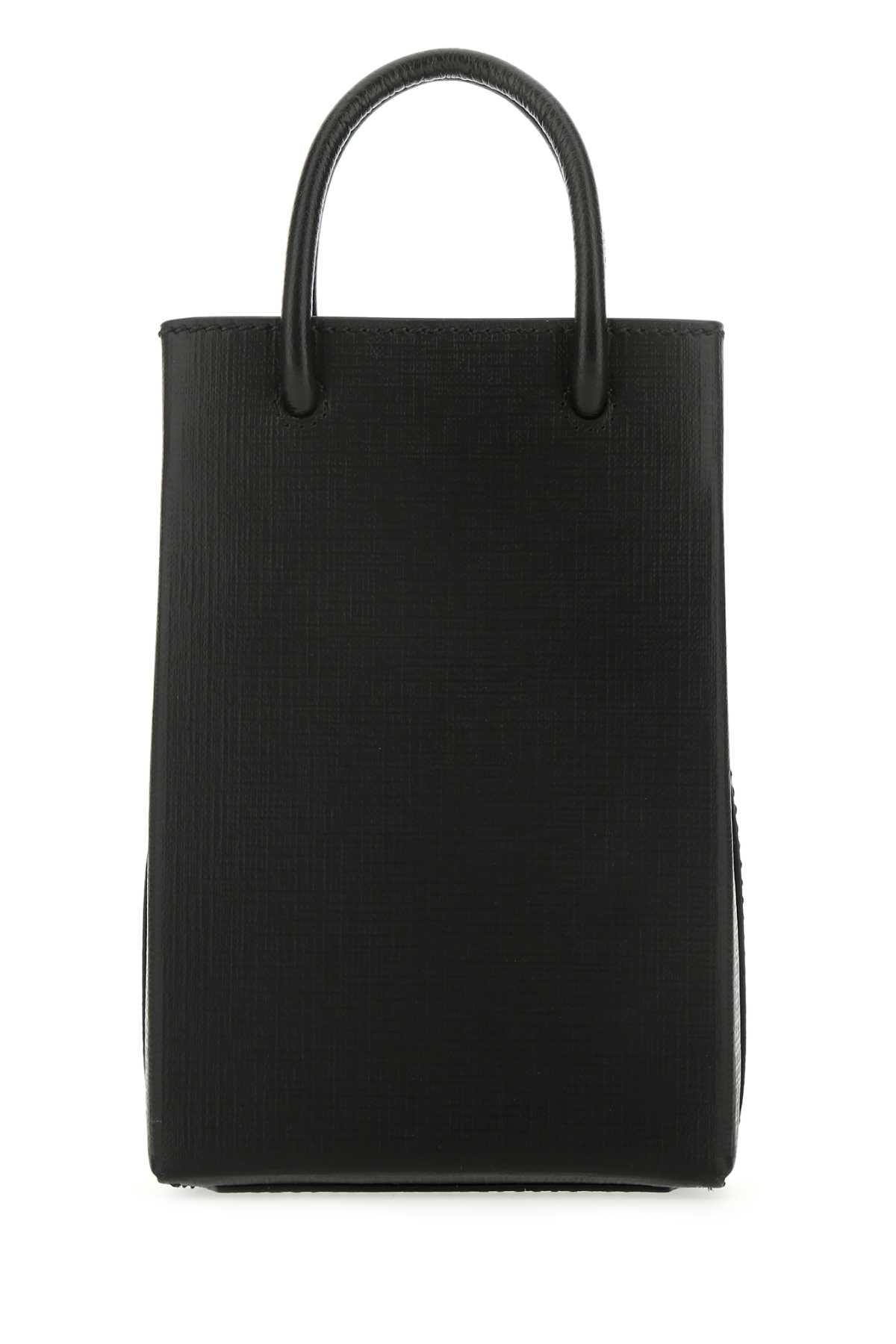 Balenciaga Women Black Leather Phone Case BALENCIAGA