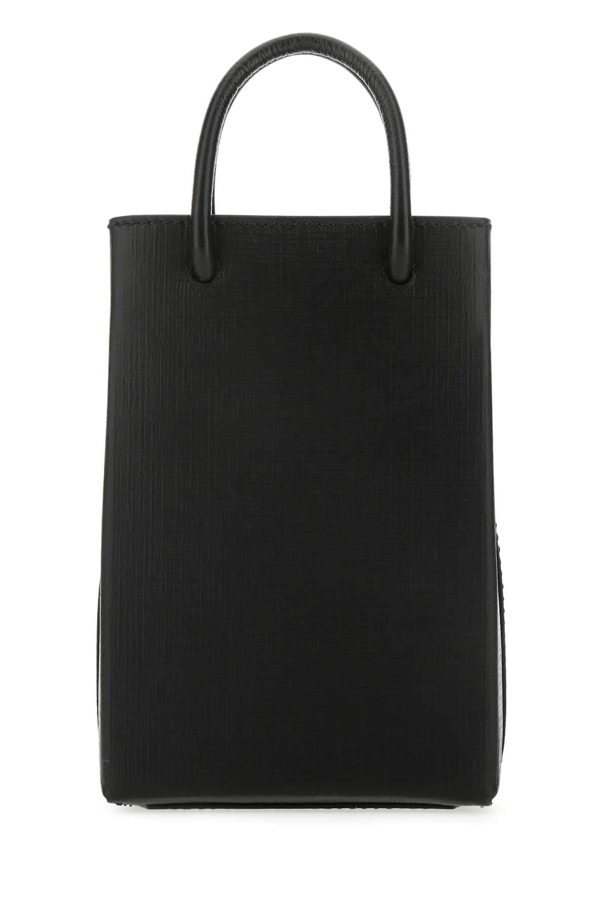 Balenciaga Women Black Leather Phone Case BALENCIAGA