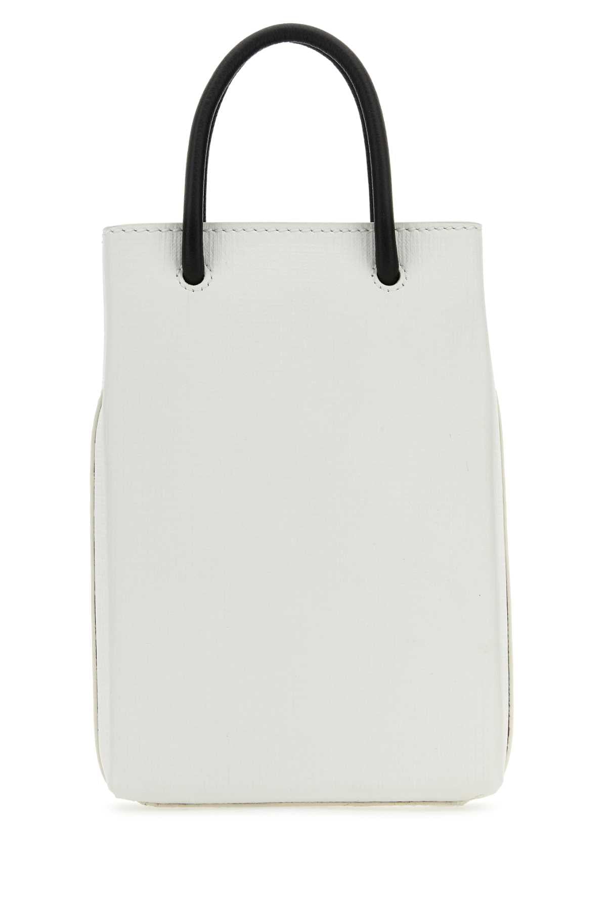 Balenciaga Women White Leather Phone Case BALENCIAGA