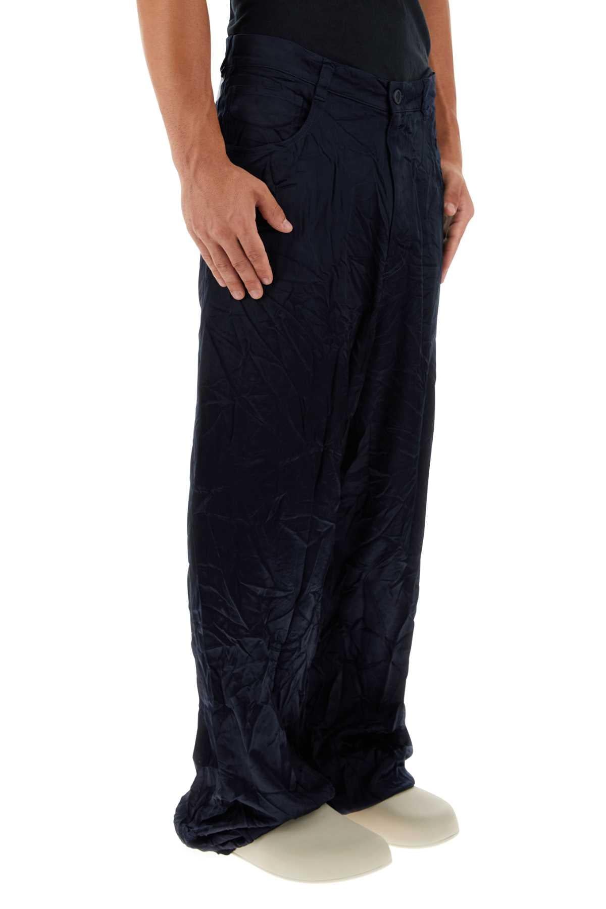 Balenciaga Men Dark Bue Satin 5 Pocket Pant BALENCIAGA