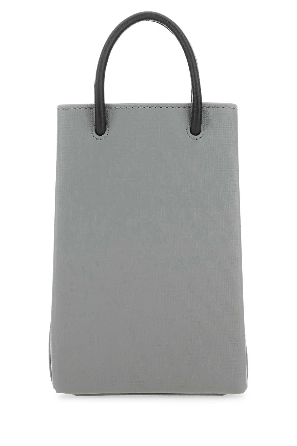 Balenciaga Women Grey Leather Phone Case BALENCIAGA