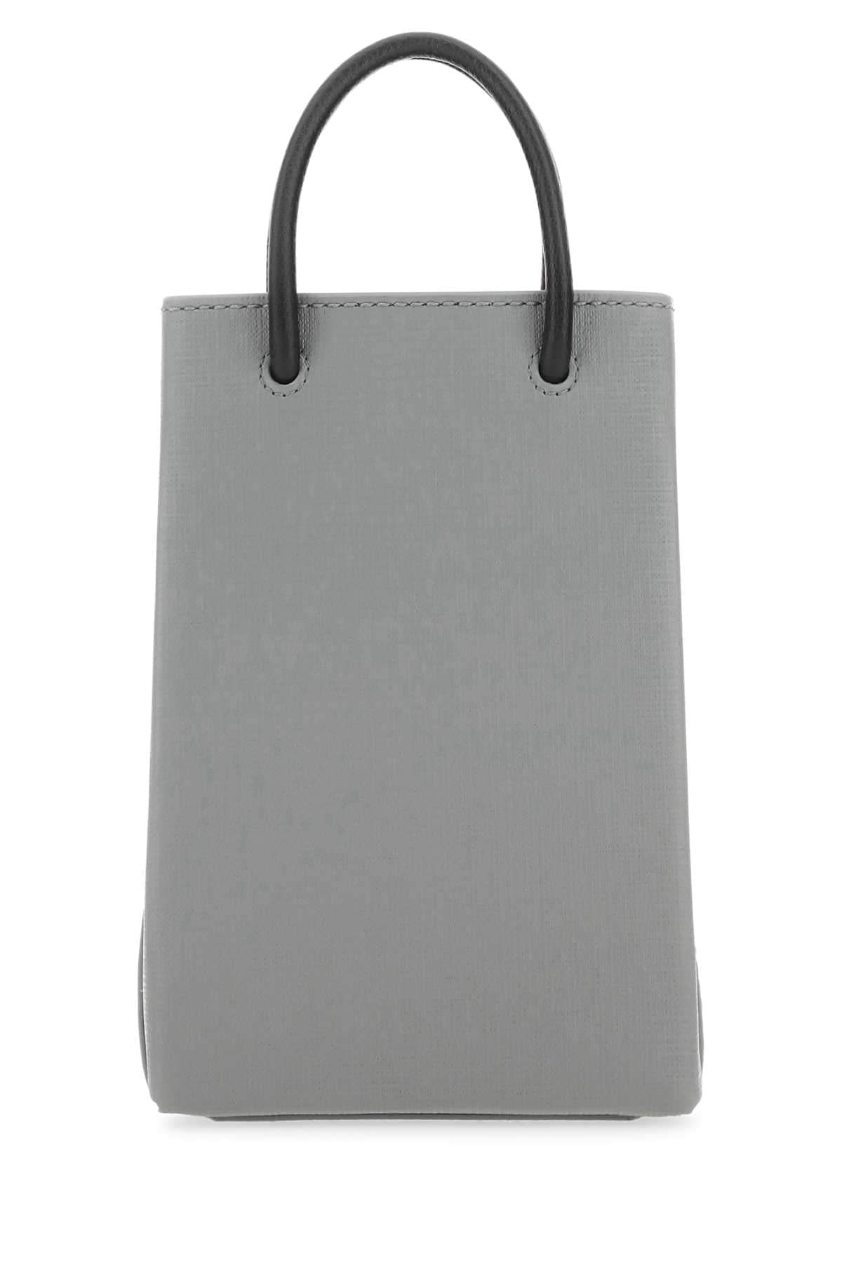 Balenciaga Women Grey Leather Phone Case BALENCIAGA