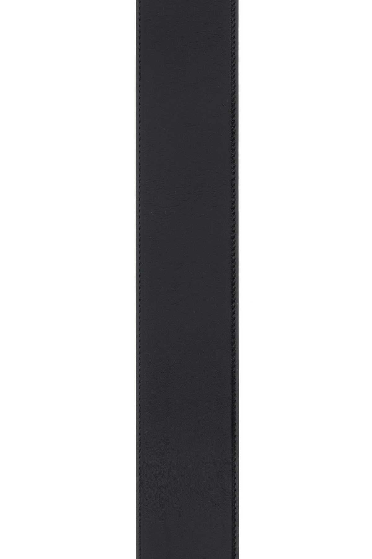 Alexander Mcqueen Women Black Leather Belt ALEXANDER MCQUEEN