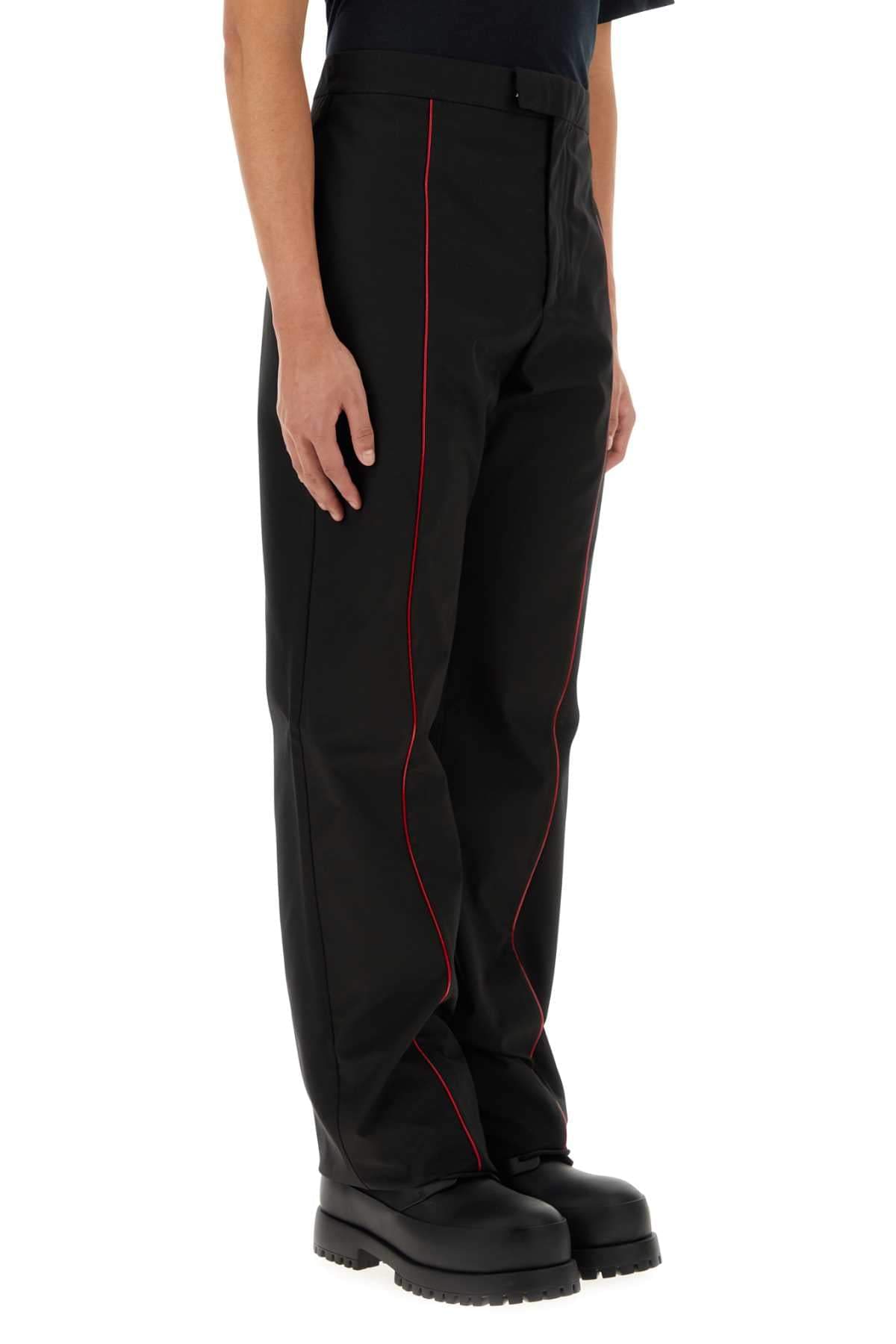 Salvatore Ferragamo Men Black Polyester Blend Pant FERRAGAMO