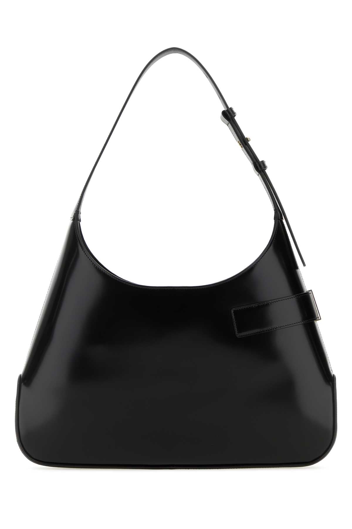 Salvatore Ferragamo Women Black Leather Large Arch Shoulder Bag FERRAGAMO