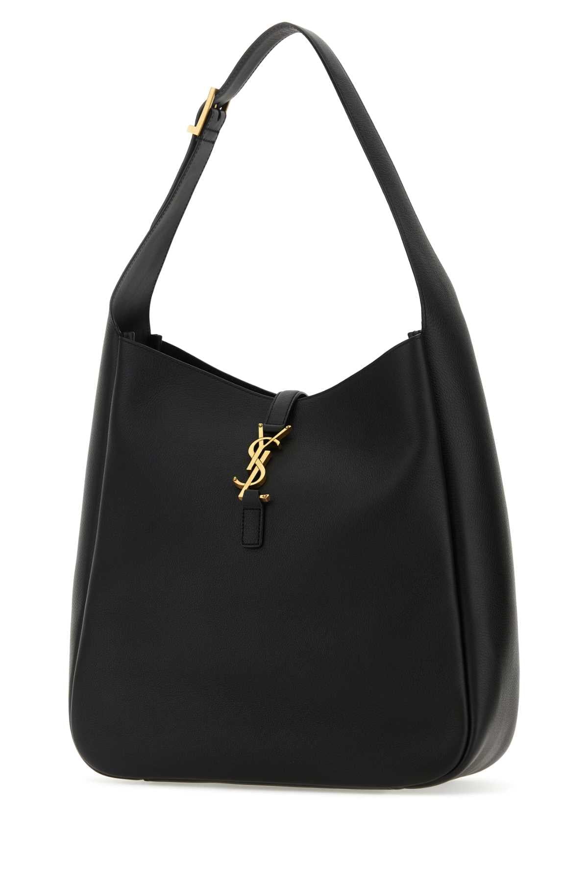Saint Laurent Women Black Leather Large Le 5 Ã 7 Shoulder Bag SAINT LAURENT
