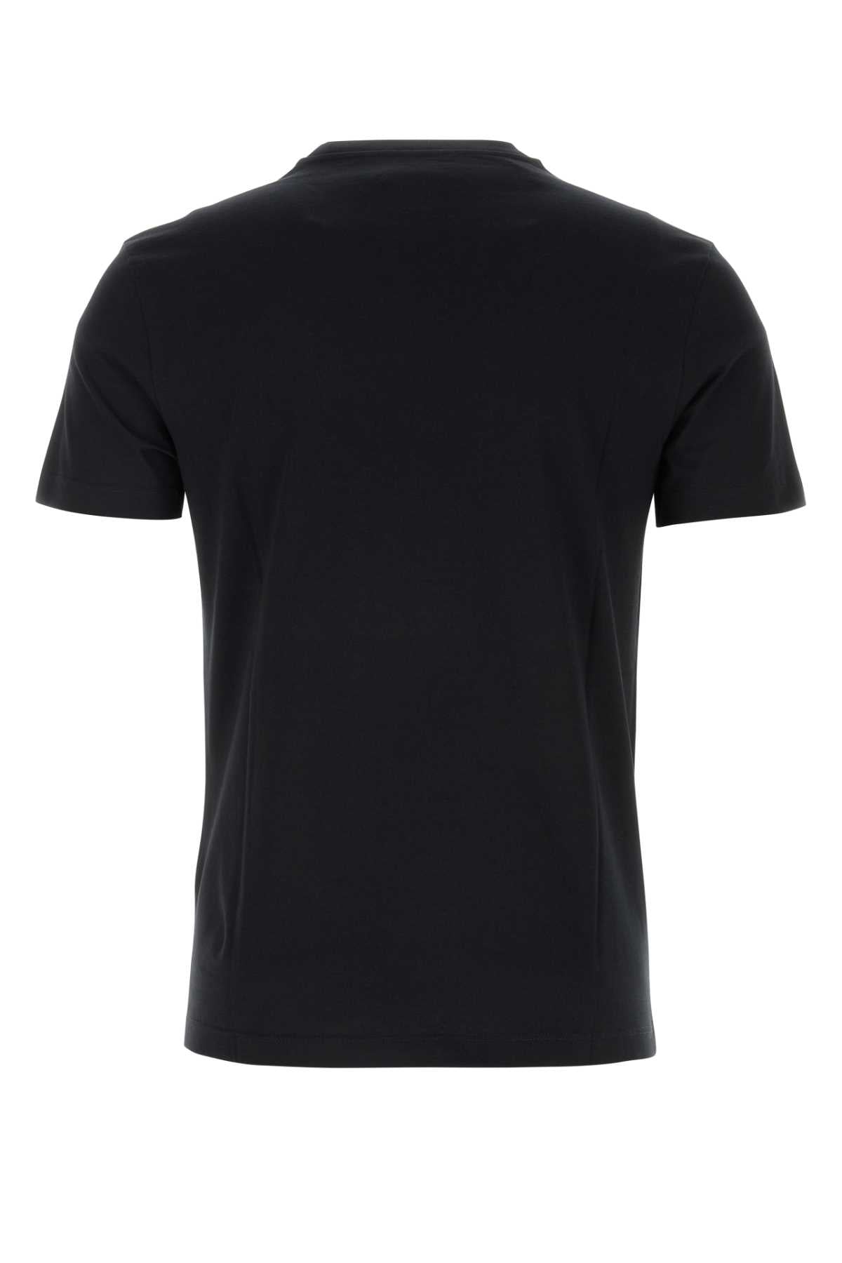 Versace Men Black Cotton T-Shirt VERSACE