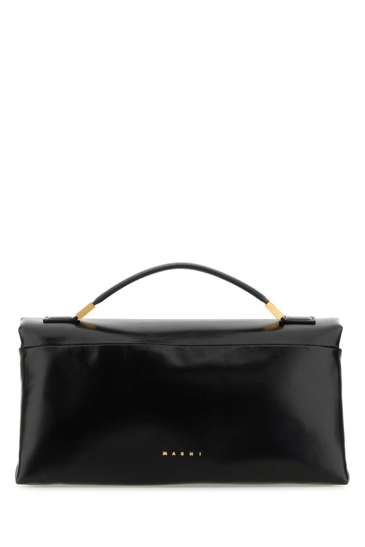 Marni Women Black Leather Prisma Handbag MARNI