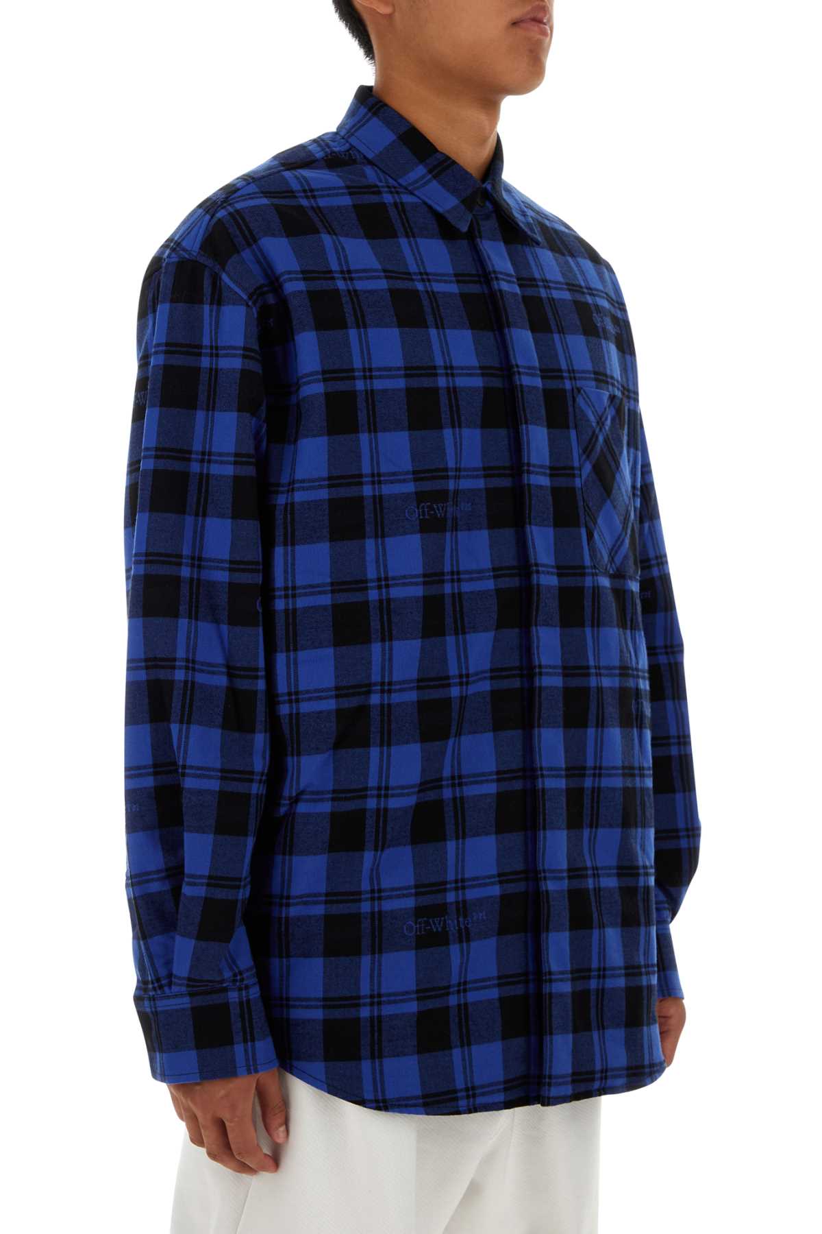 Off White Men Printed Cotton Shirt OFF-WHITE
