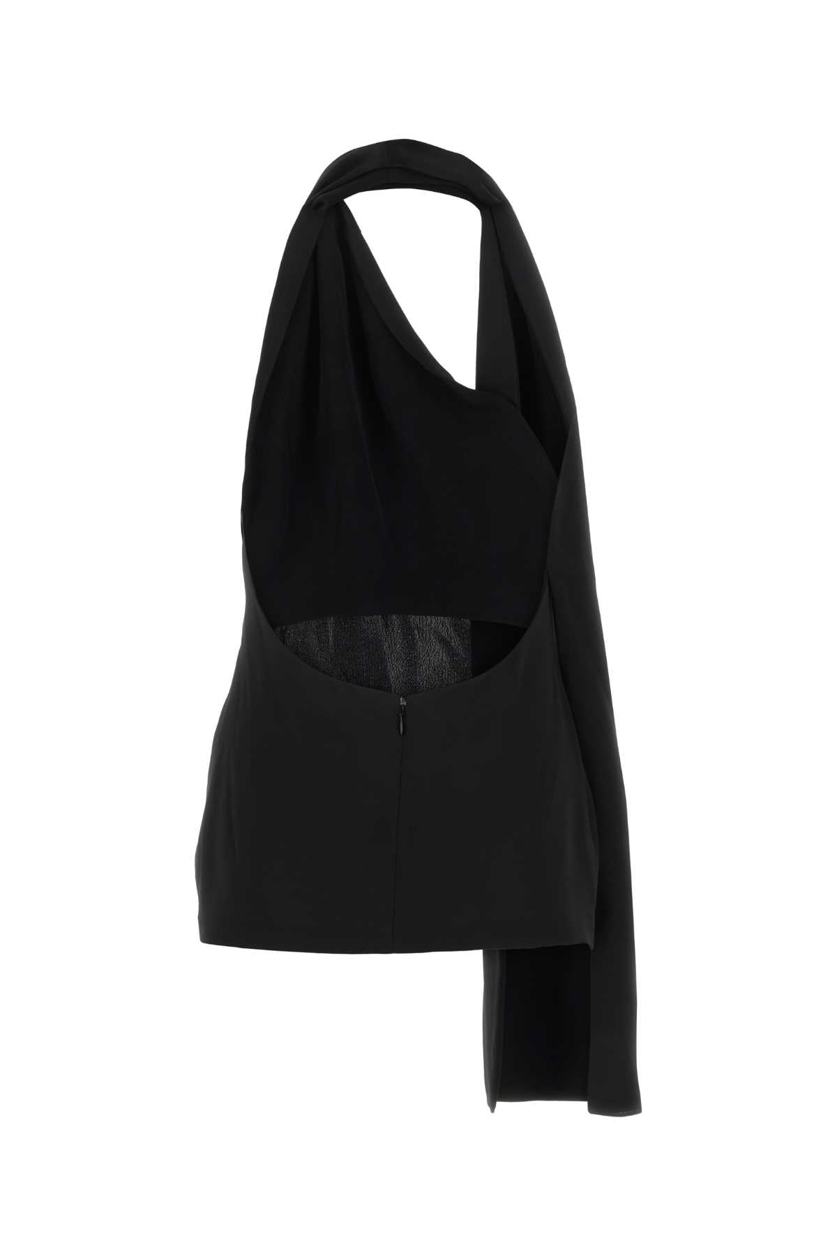 Loewe Women Black Satin Mini Dress LOEWE