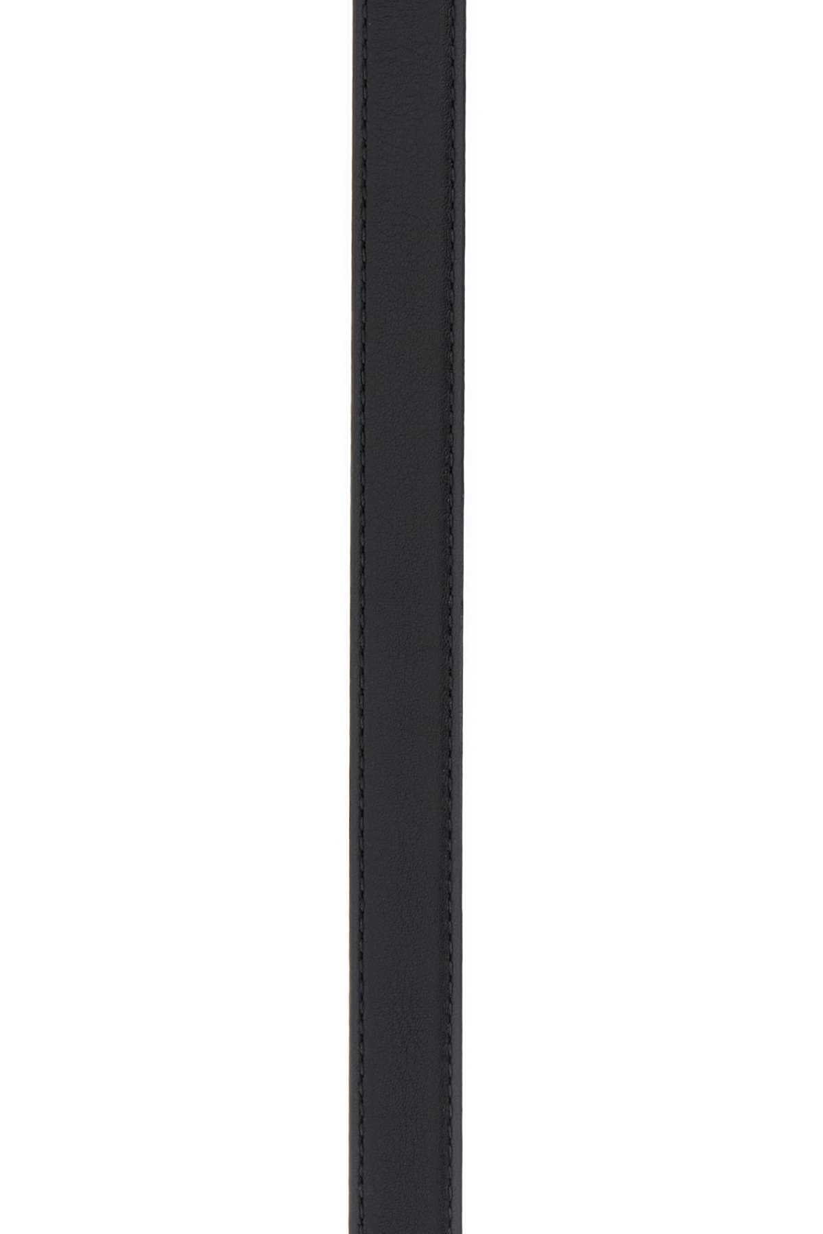 Alexander Mcqueen Men Black Leather Belt ALEXANDER MCQUEEN