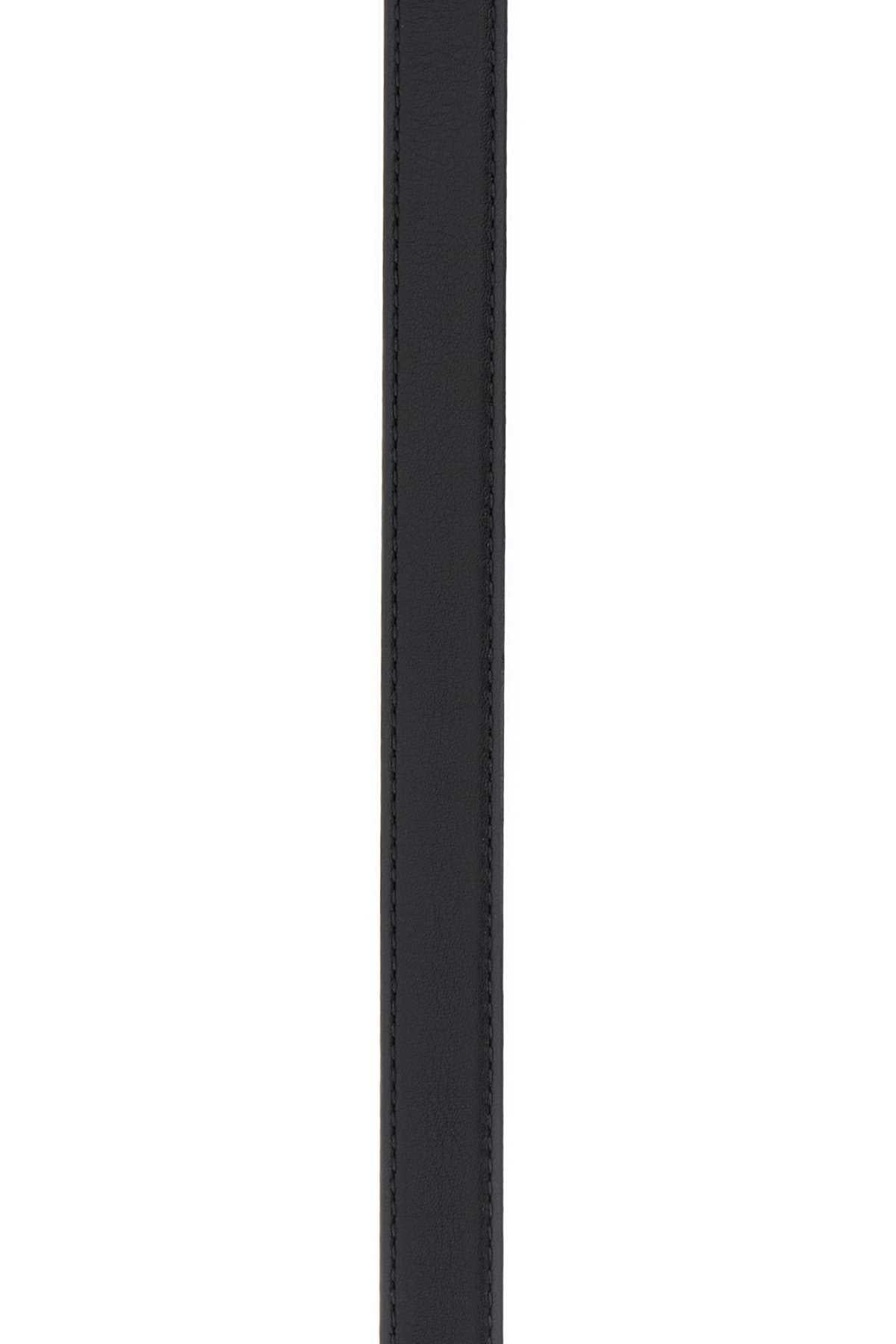 Alexander Mcqueen Men Black Leather Belt ALEXANDER MCQUEEN