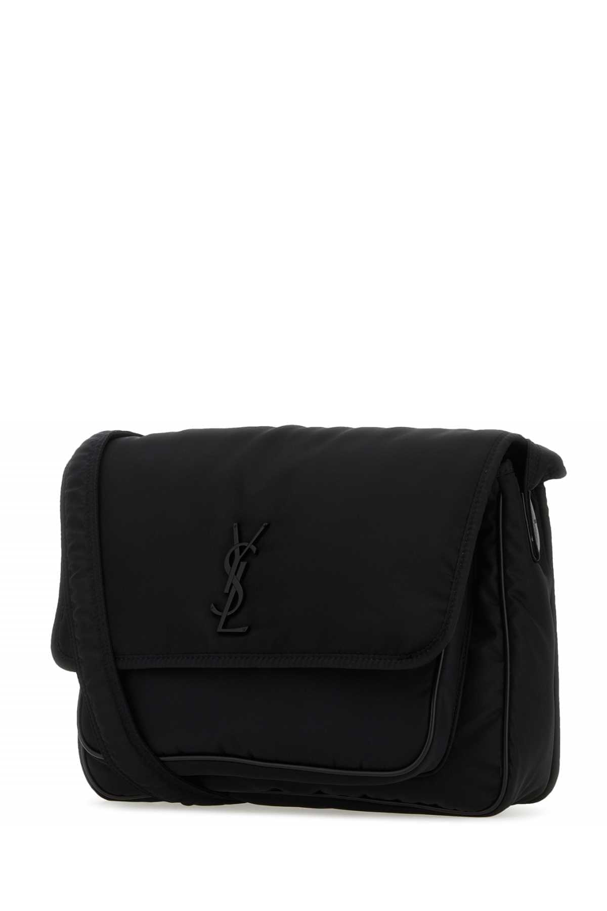 Saint Laurent Men Black Nylon Niki Crossbody Bag SAINT LAURENT