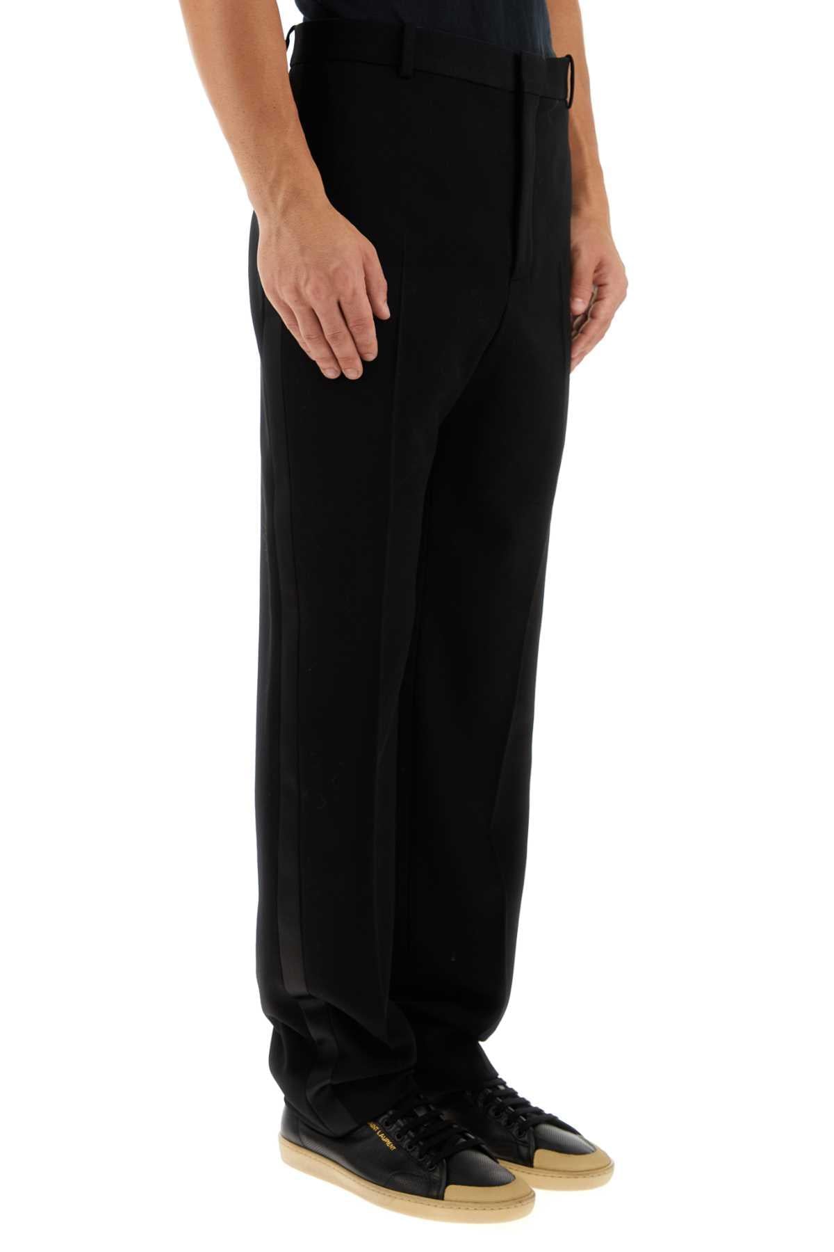 Saint Laurent Men Black Wool Pant SAINT LAURENT