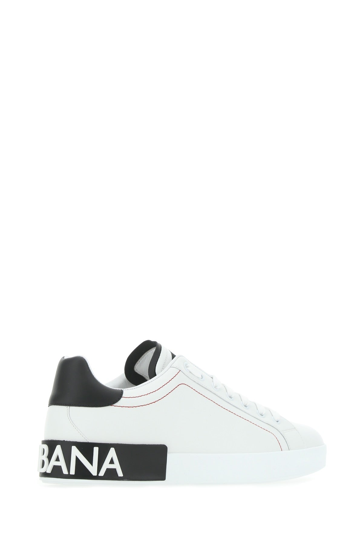Dolce & Gabbana Men White Nappa Leather Portofino Sneakers DOLCE & GABBANA