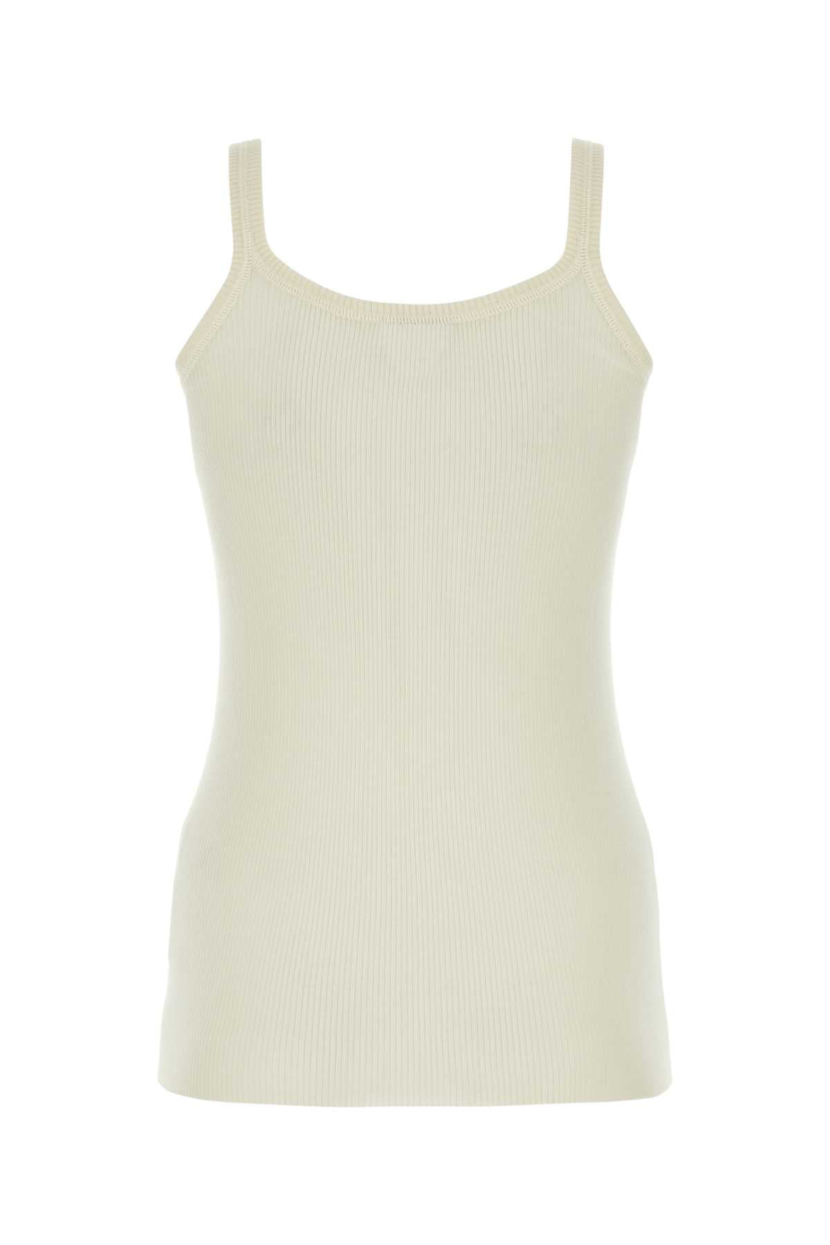 Bottega Veneta Women Ivory Wool Tank Top BOTTEGA VENETA