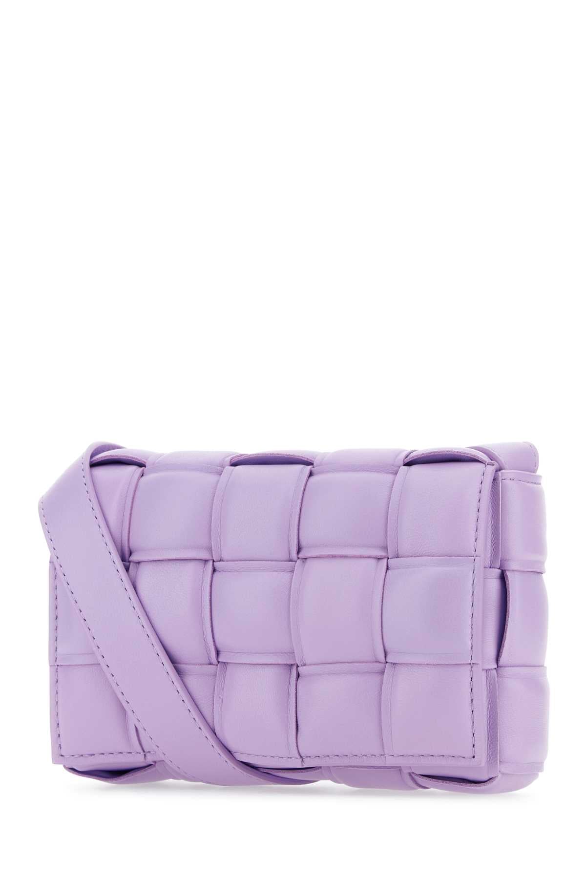 Bottega Veneta Women Lilac Nappa Leather Small Padded Cassette Crossbody Bag BOTTEGA VENETA
