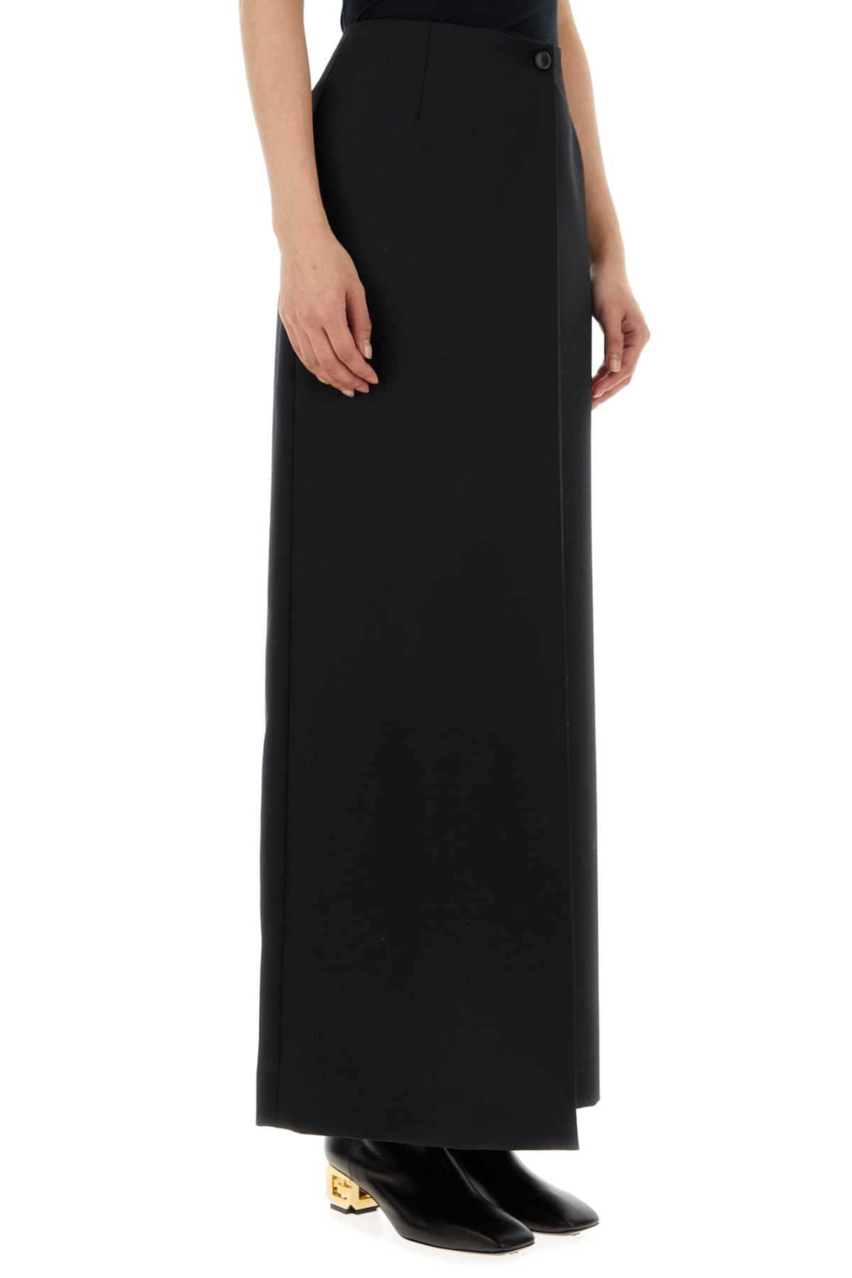 Givenchy Women Black Wool Blend Skirt GIVENCHY