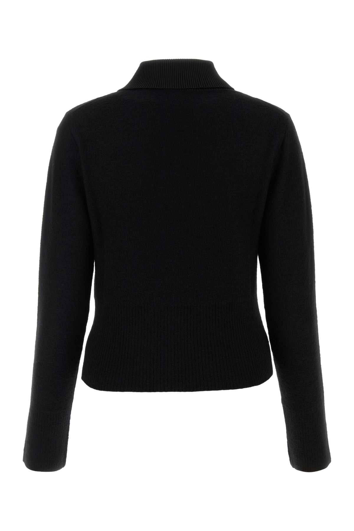 Jil Sander Women Black Wool Blend Sweater JIL SANDER