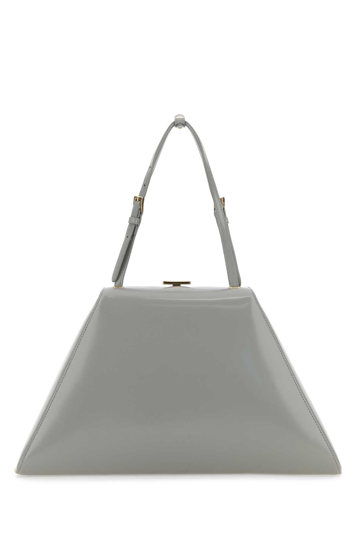 Prada Women Light Grey Leather Handbag PRADA
