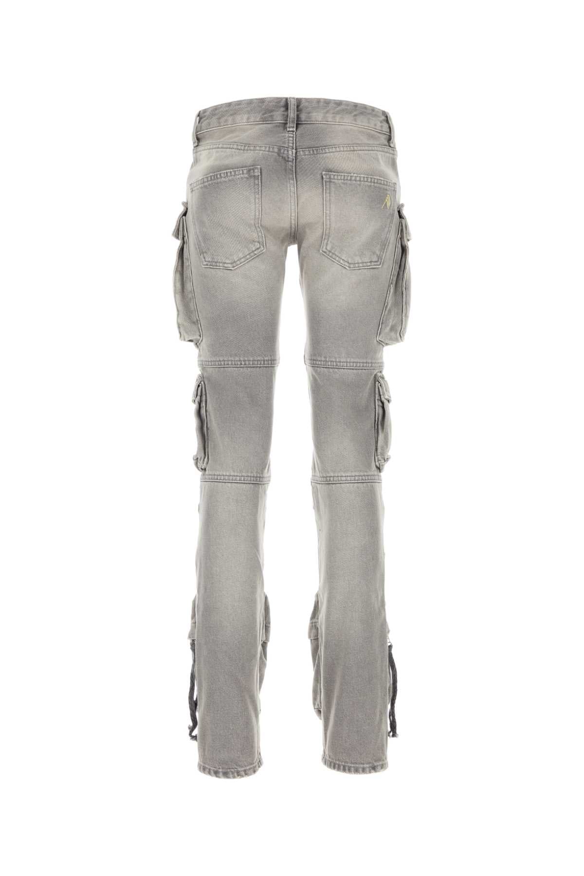 The Attico Women Grey Denim Jeans THE ATTICO