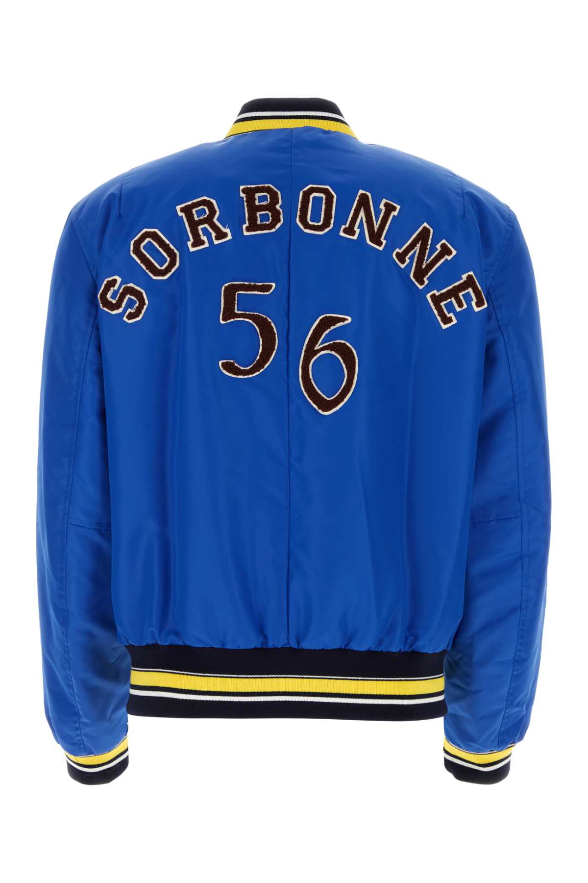 Wales Bonner Men Electric Blue Nylon Sorbonne 56 Bomber Jacket WALES BONNER