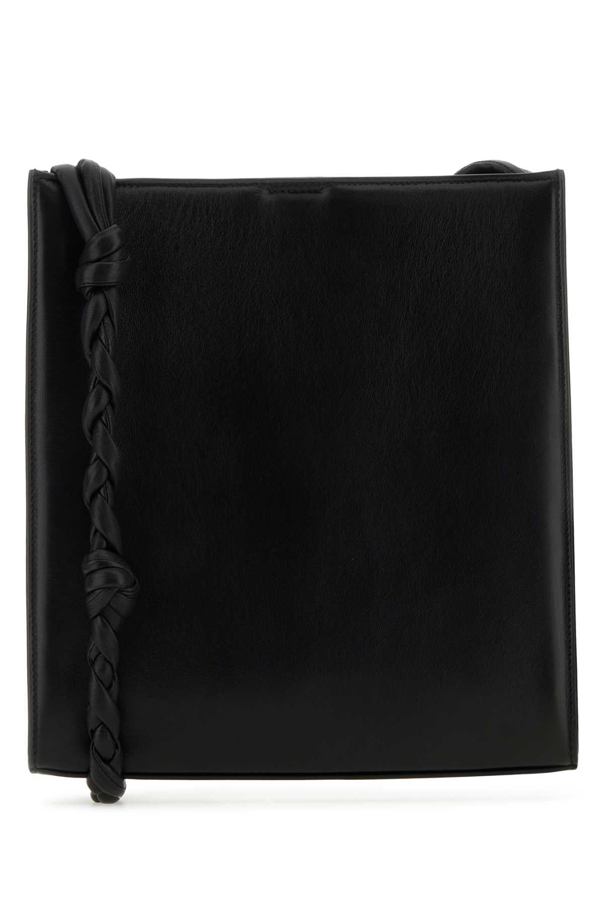 Jil Sander Women Black Leather Medium Tangle Shoulder Bag JIL SANDER