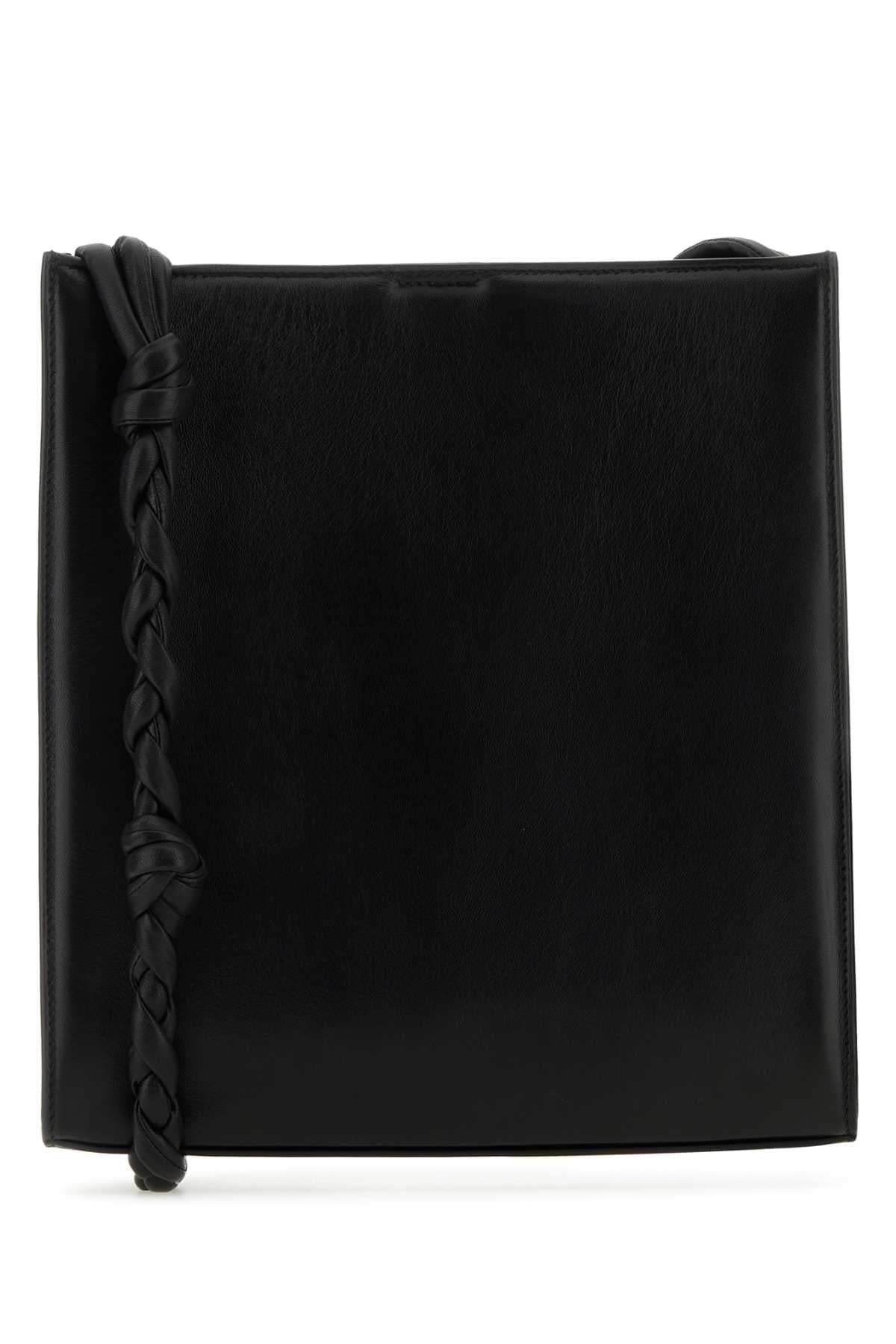 Jil Sander Women Black Leather Medium Tangle Shoulder Bag JIL SANDER