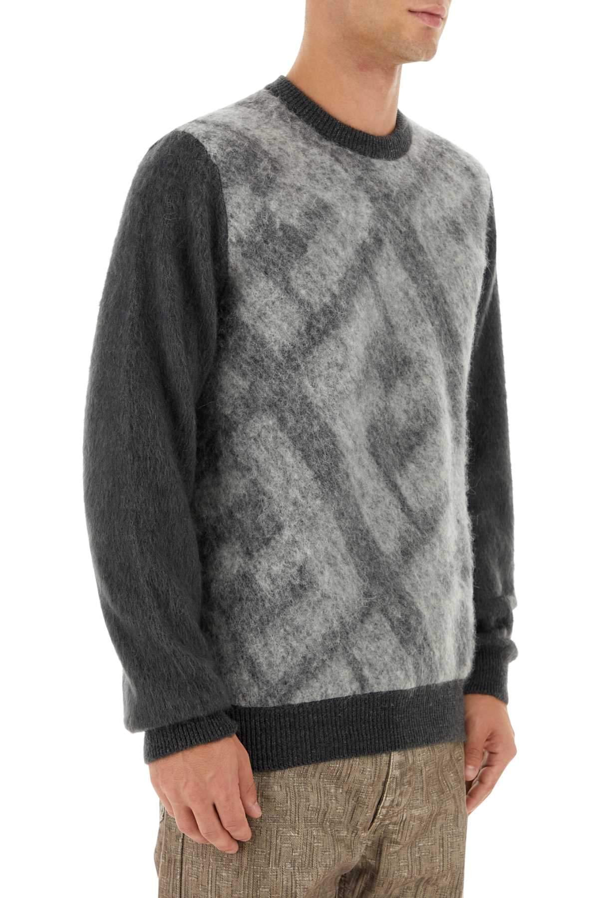 Fendi Men Embroidered Wool Blend Sweater FENDI