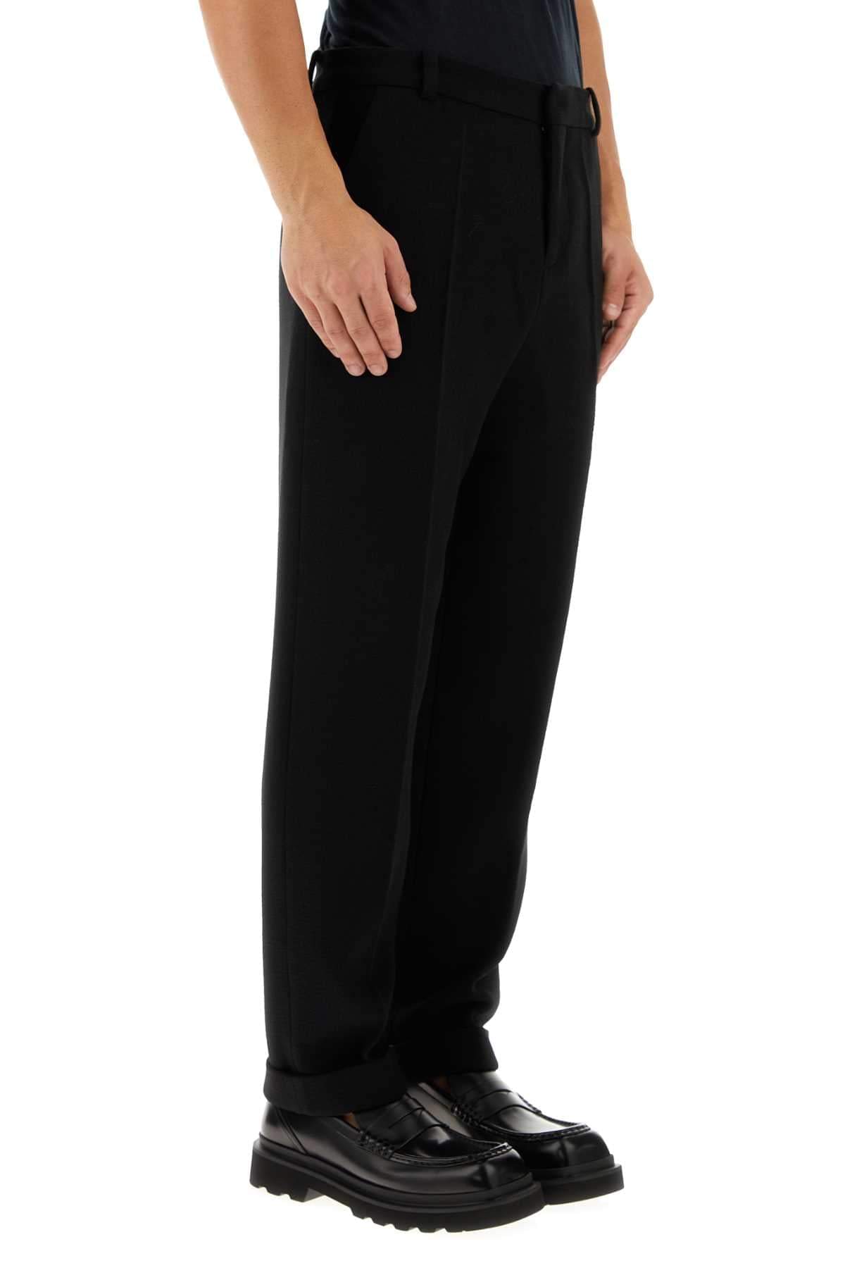 Balmain Men Black Wool Pant BALMAIN