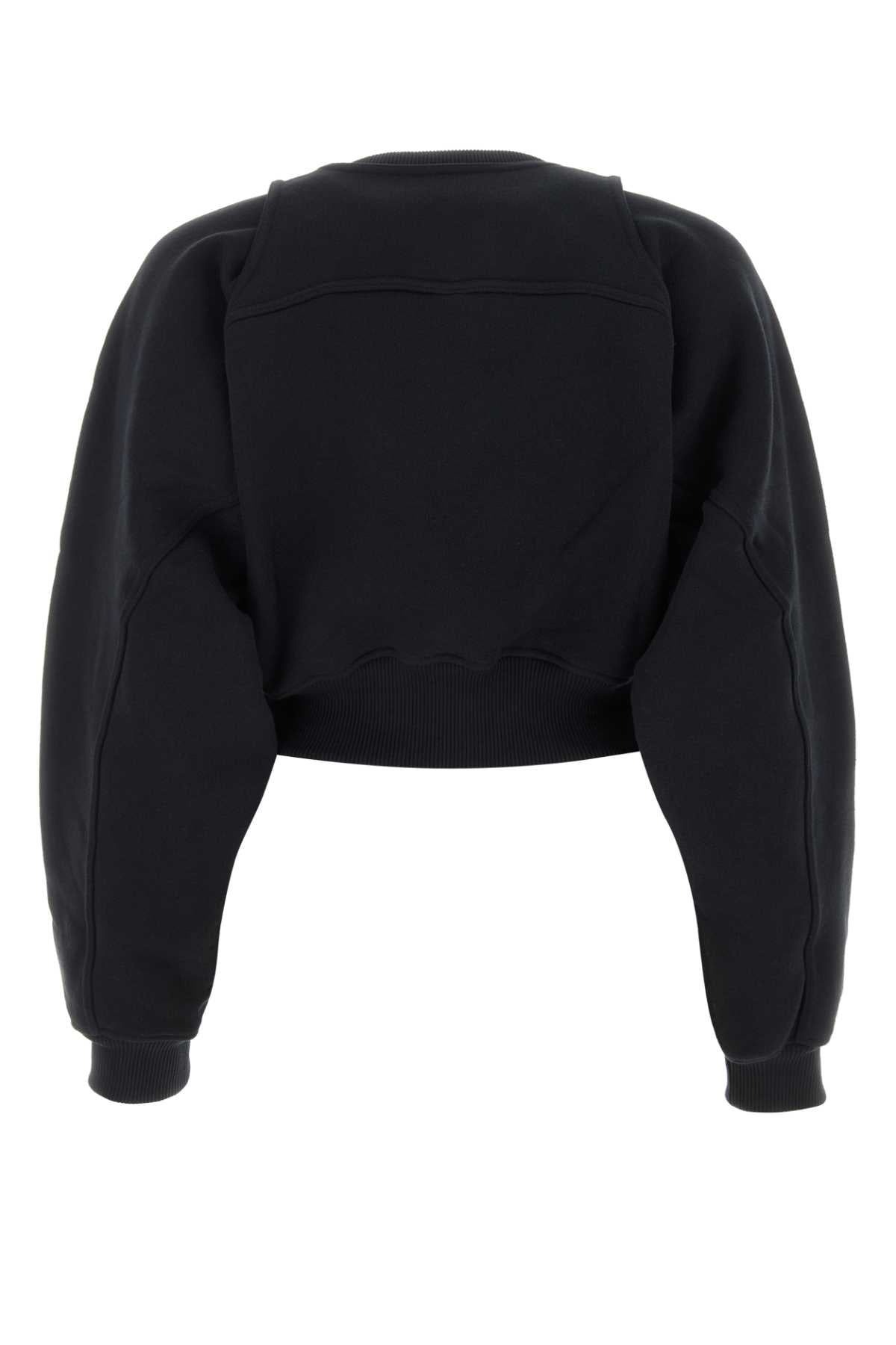 Off White Women Black Cotton Sweatshirt OFF-WHITE