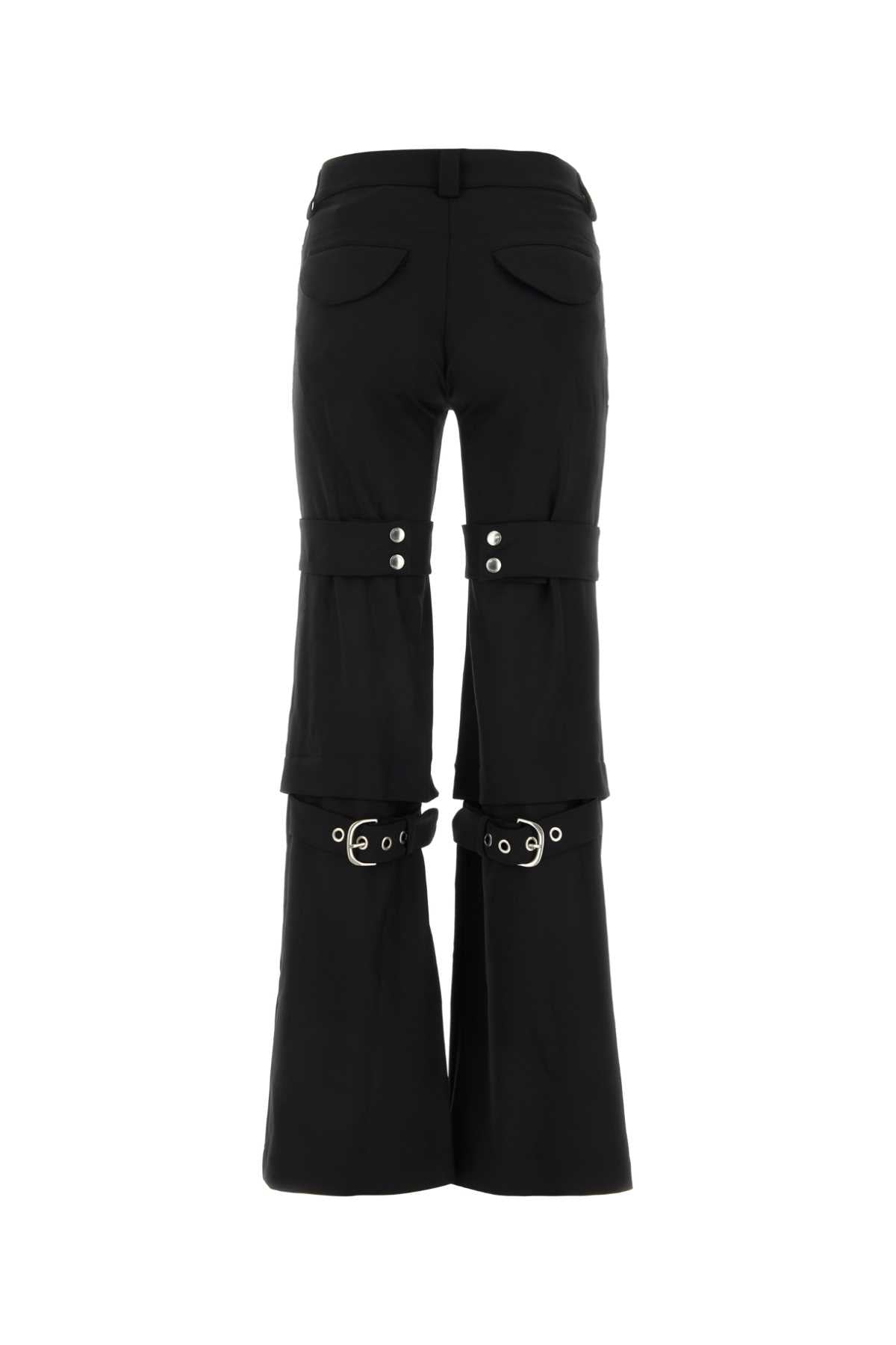 Off White Women Black Stretch Polyester Blend Cargo Pant OFF-WHITE