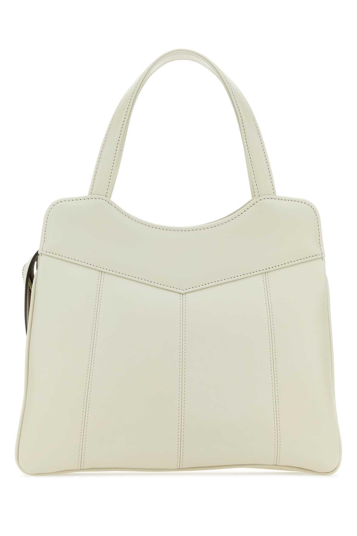 Gucci Women Chalk Leather Small Petite Gg Handbag GUCCI