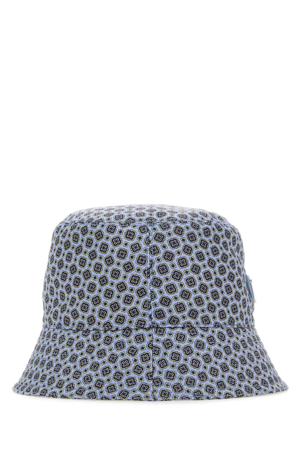 Prada Men Printed Re-Nylon Bucket Hat PRADA
