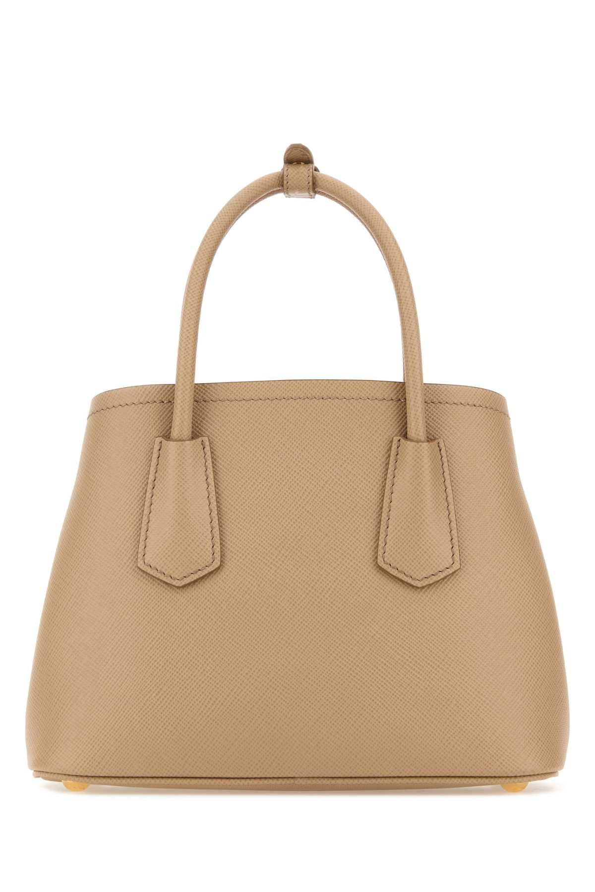 Prada Women Sand Leather Handbag PRADA