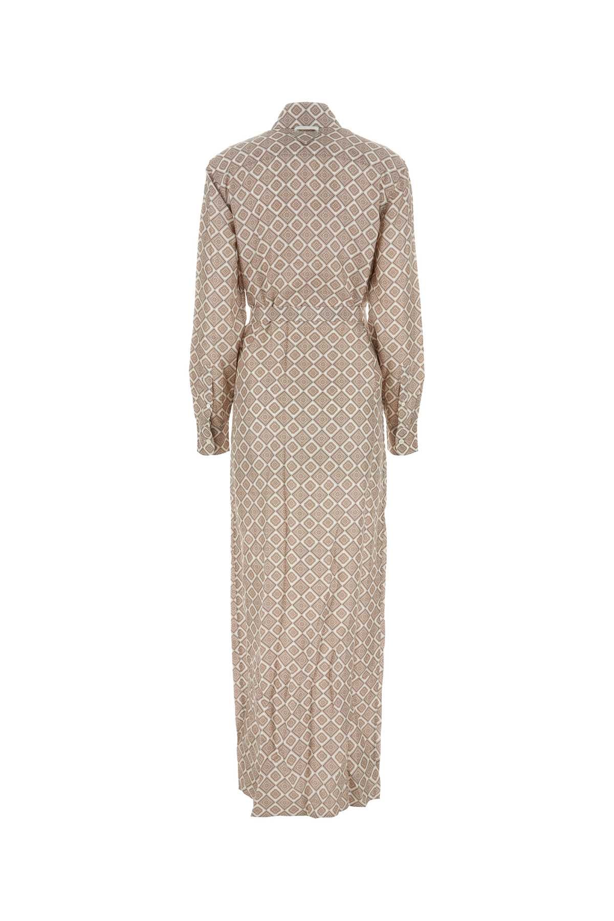 Prada Women Printed Silk Shirt Dress PRADA